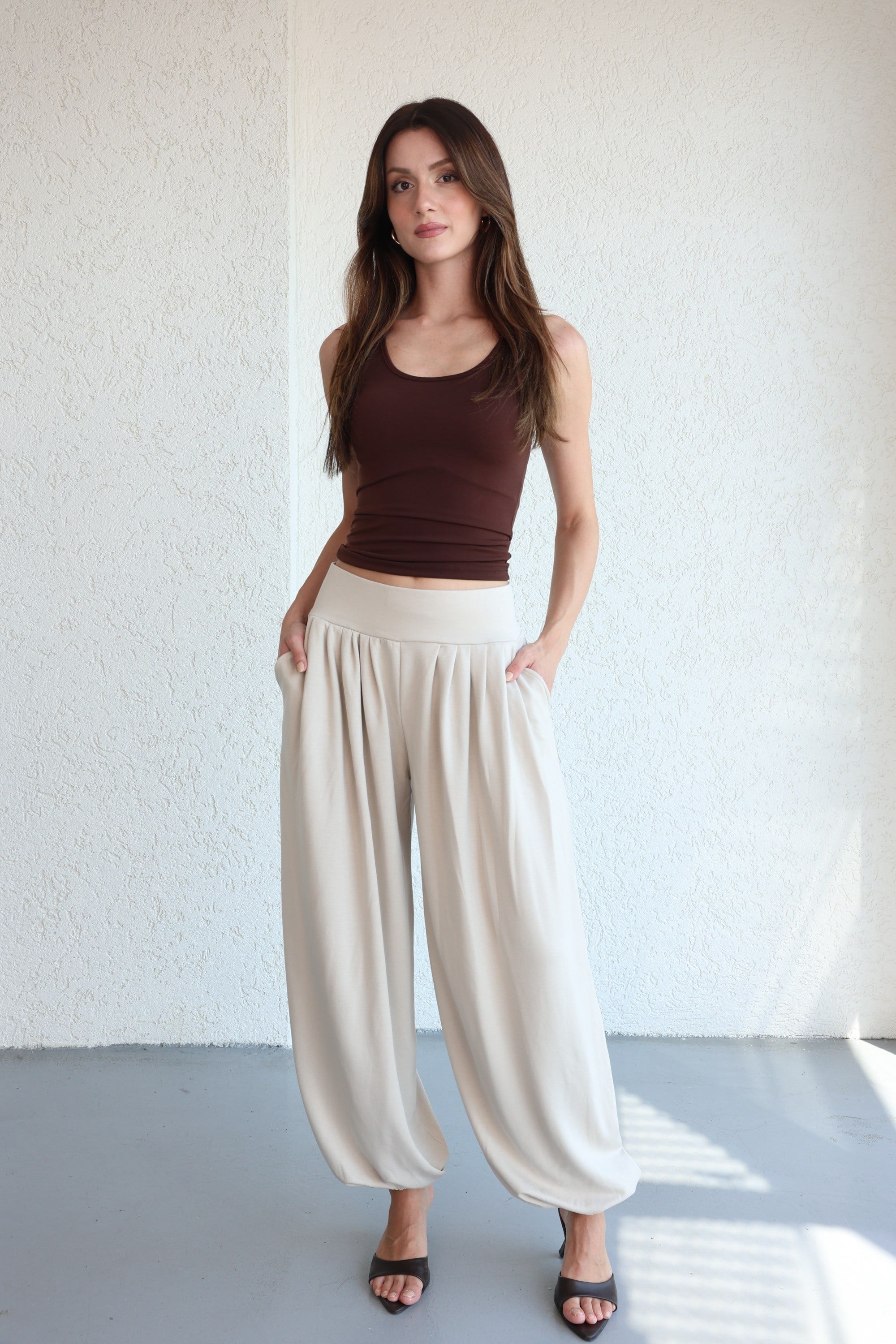 PantolonPile Detaylı Jogger Pantolon