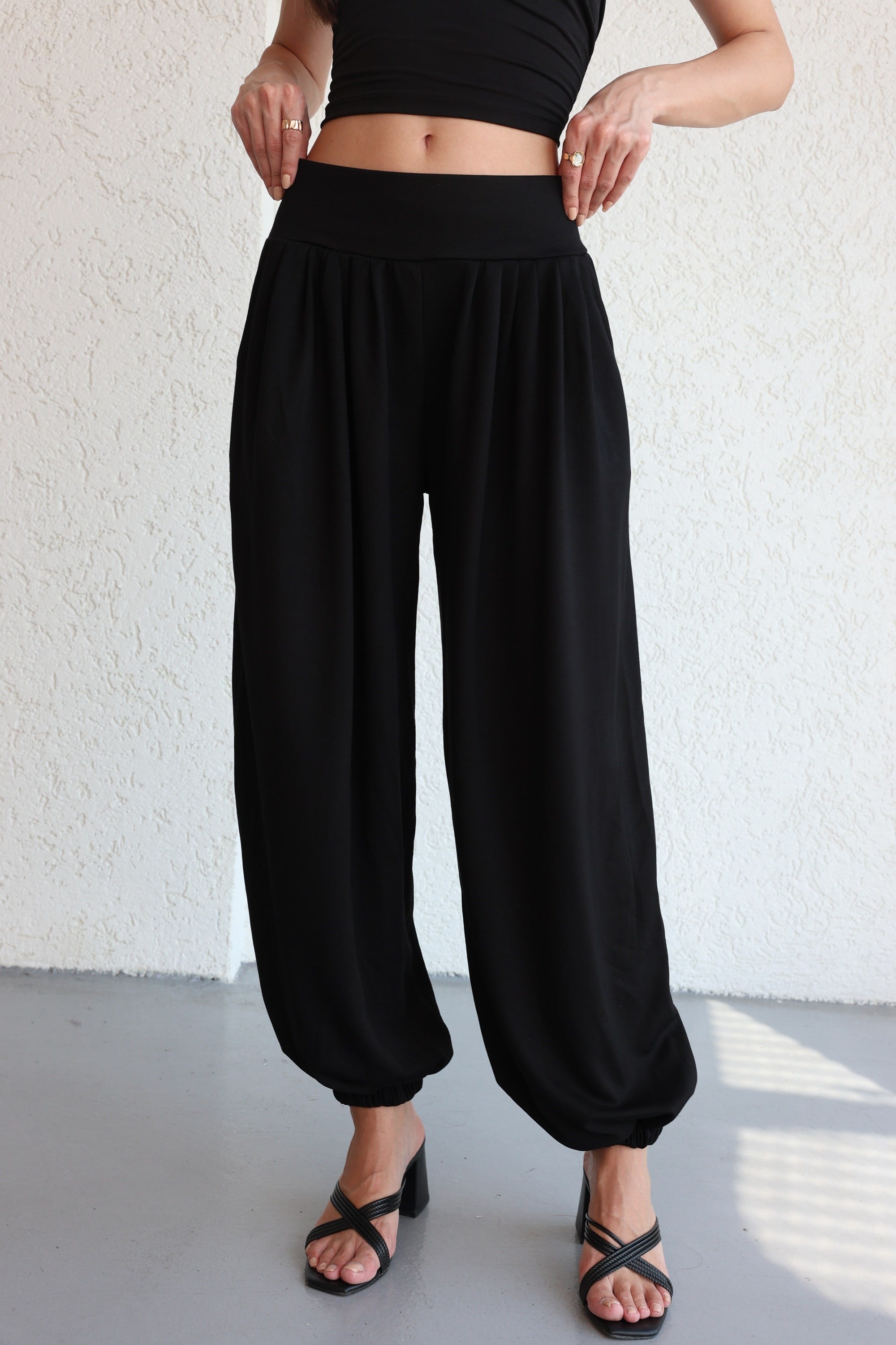 PantolonPile Detaylı Jogger Pantolon