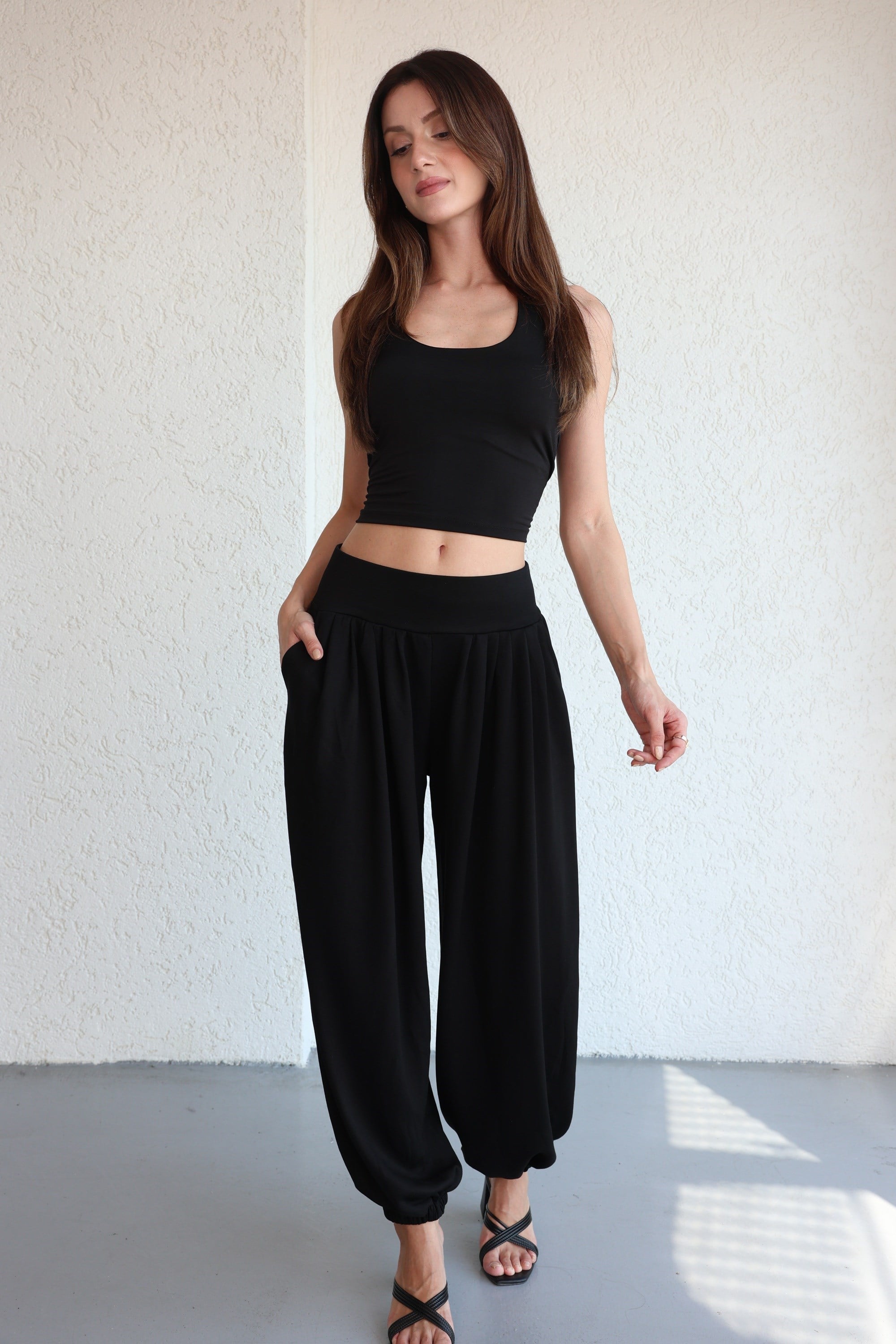 PantolonPile Detaylı Jogger Pantolon