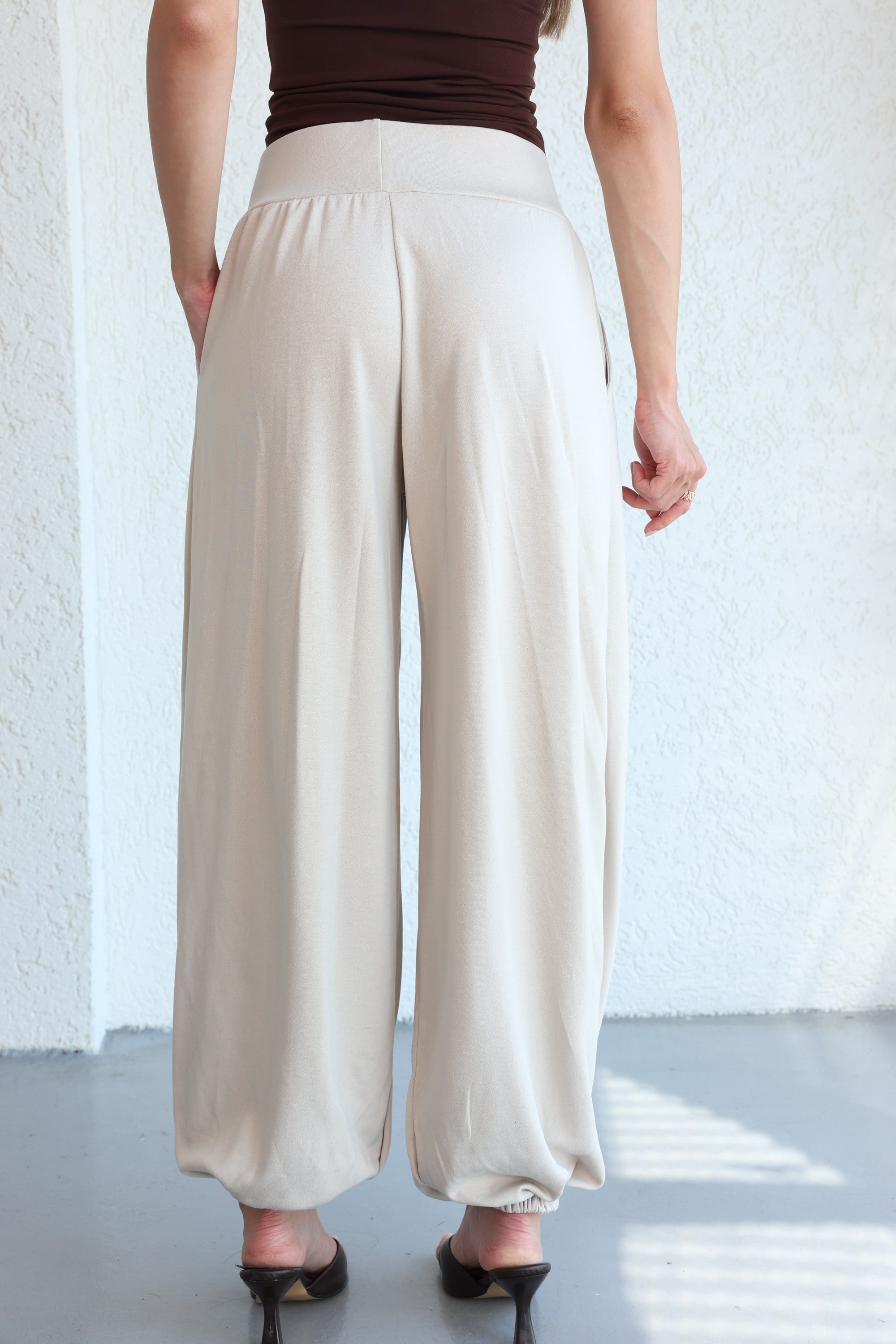 PantolonPile Detaylı Jogger Pantolon