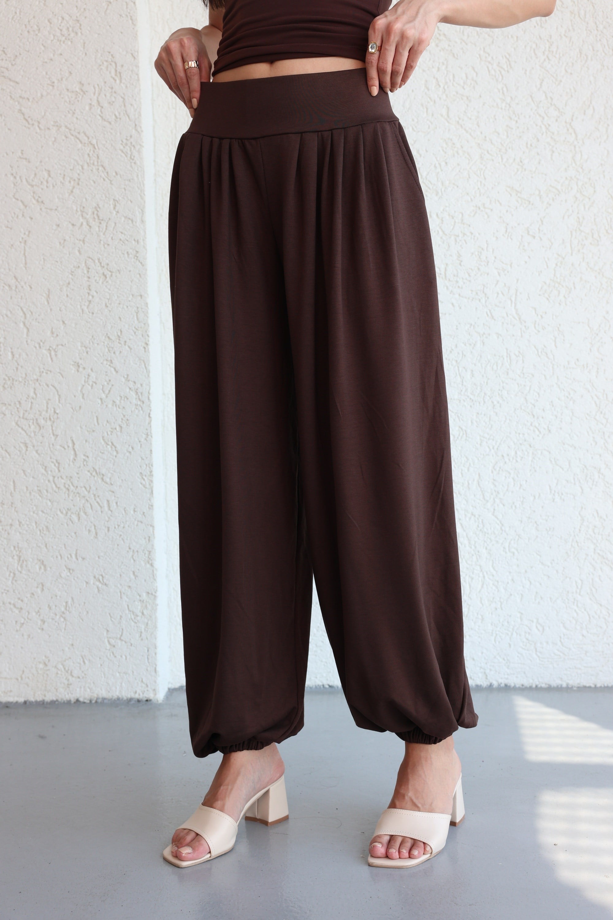 PantolonPile Detaylı Jogger Pantolon