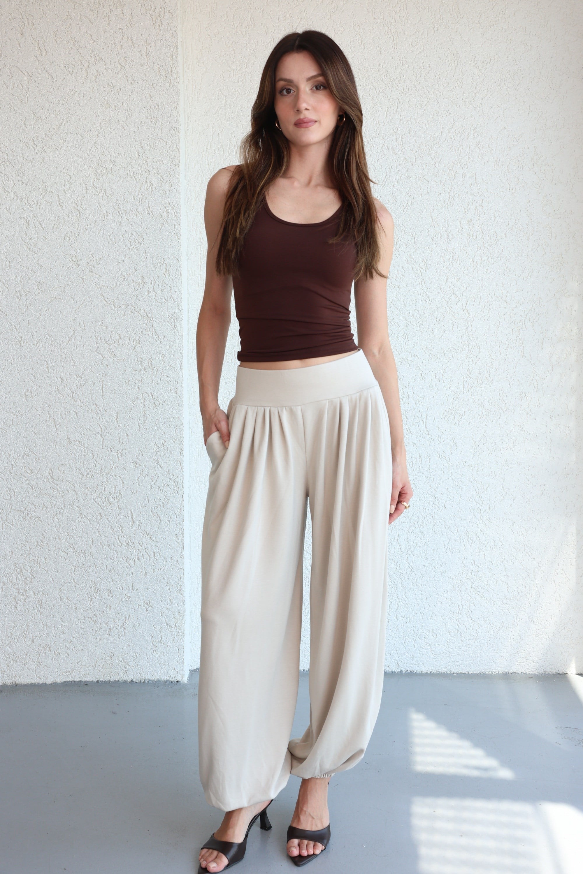 PantolonPile Detaylı Jogger Pantolon