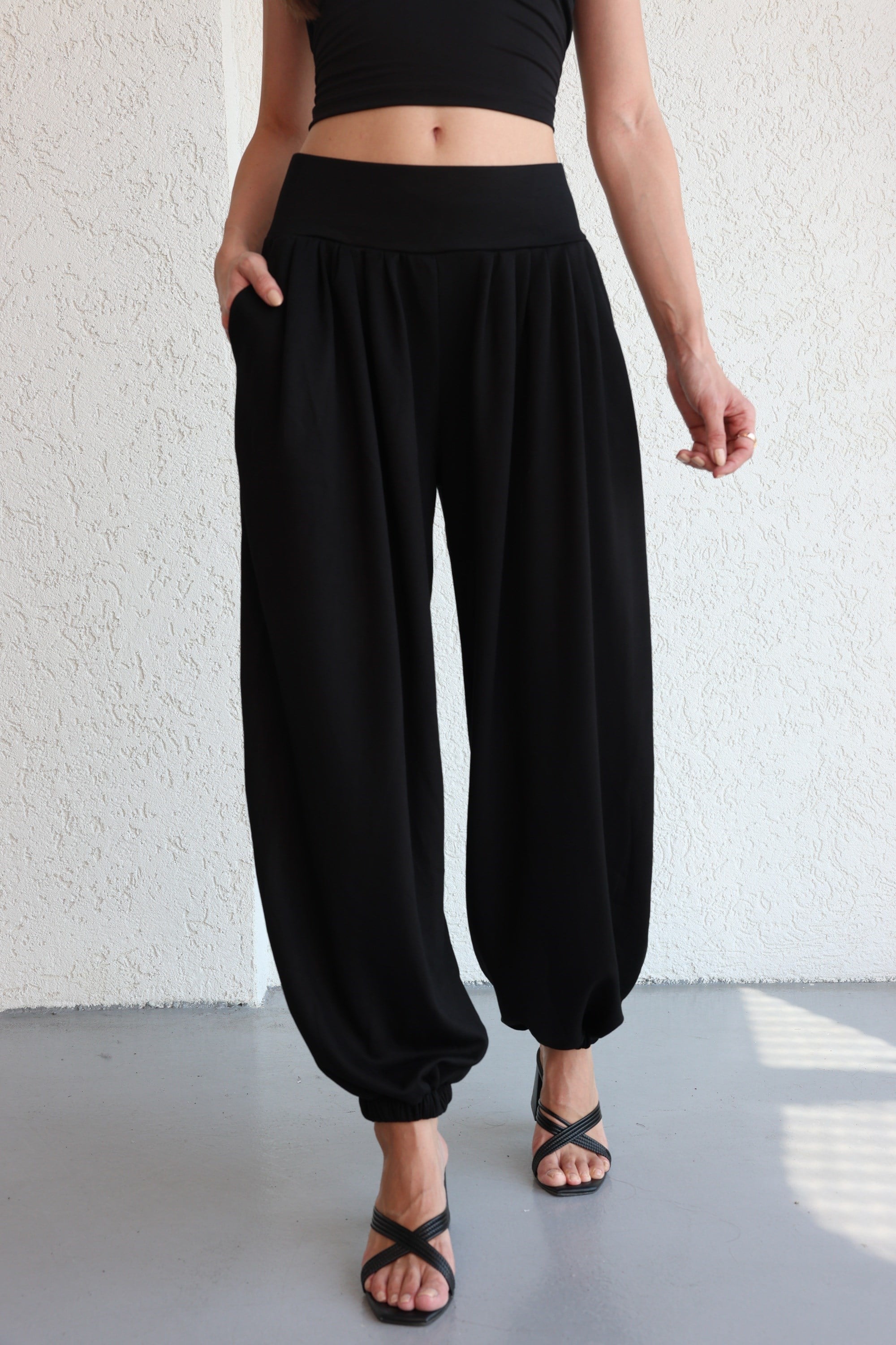 PantolonPile Detaylı Jogger Pantolon