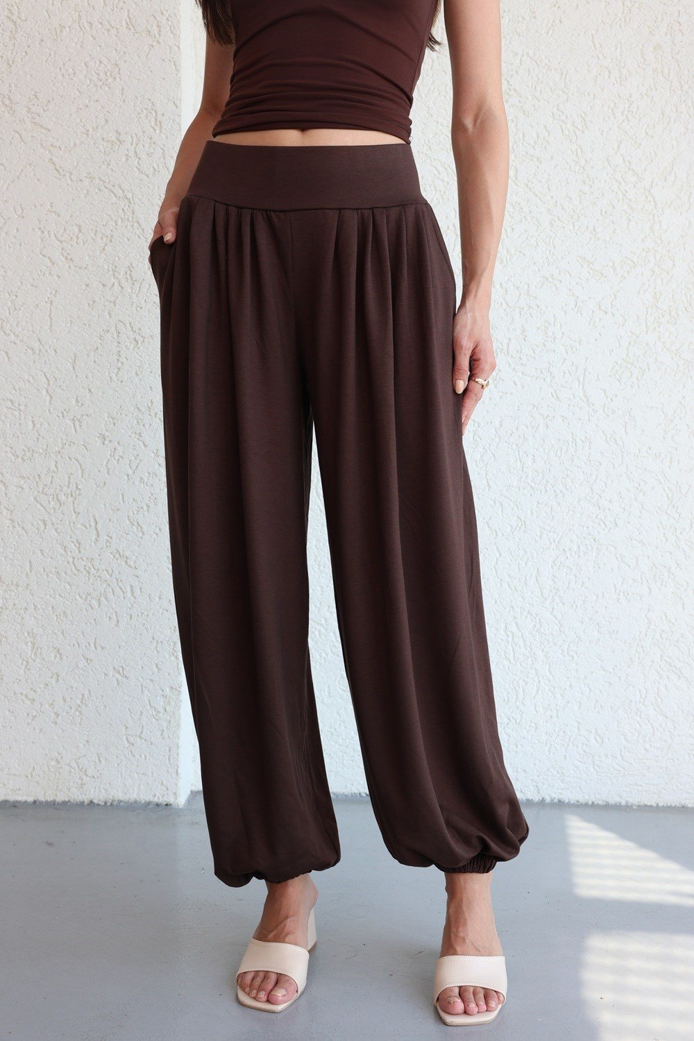PantolonPile Detaylı Jogger Pantolon