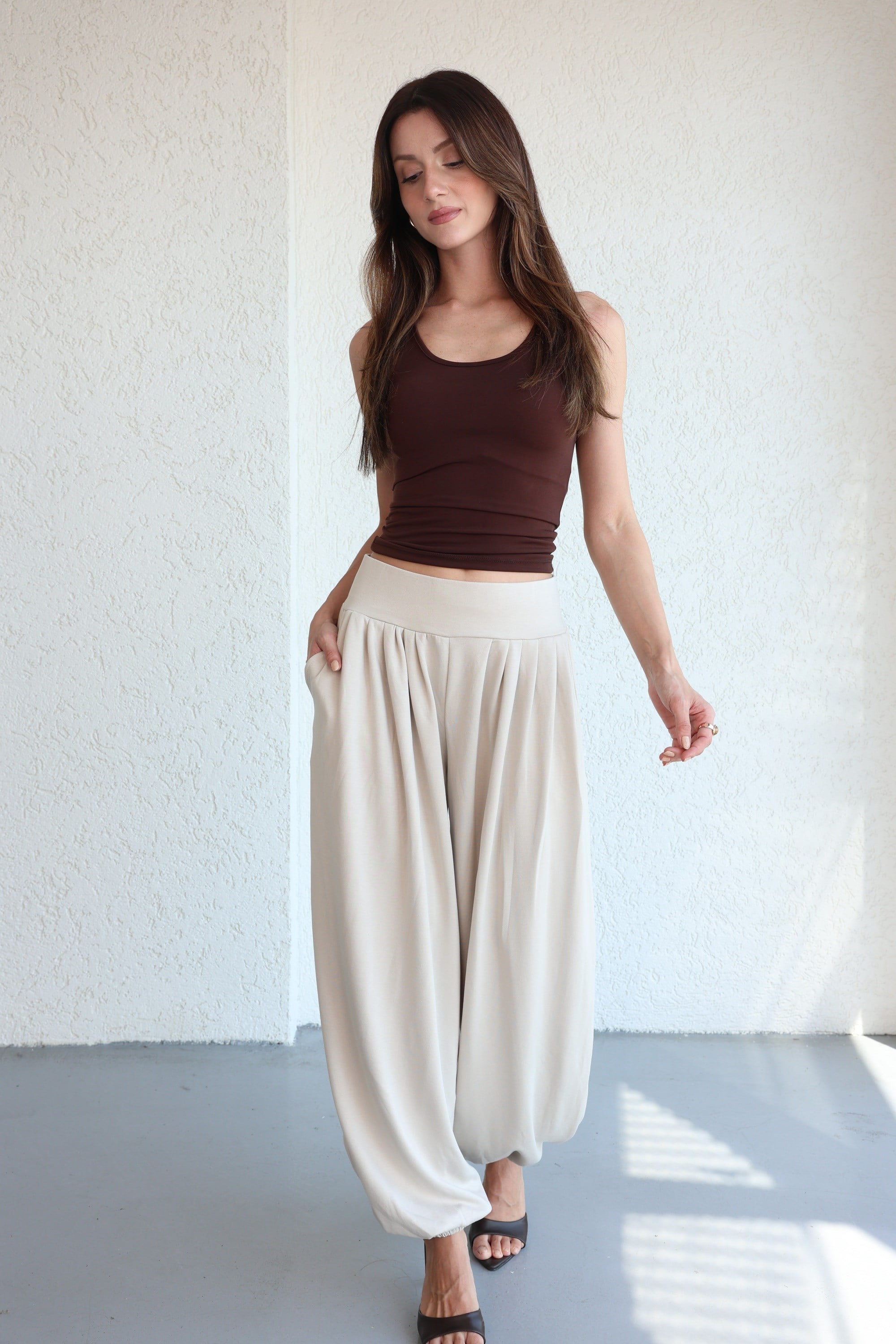 PantolonPile Detaylı Jogger Pantolon