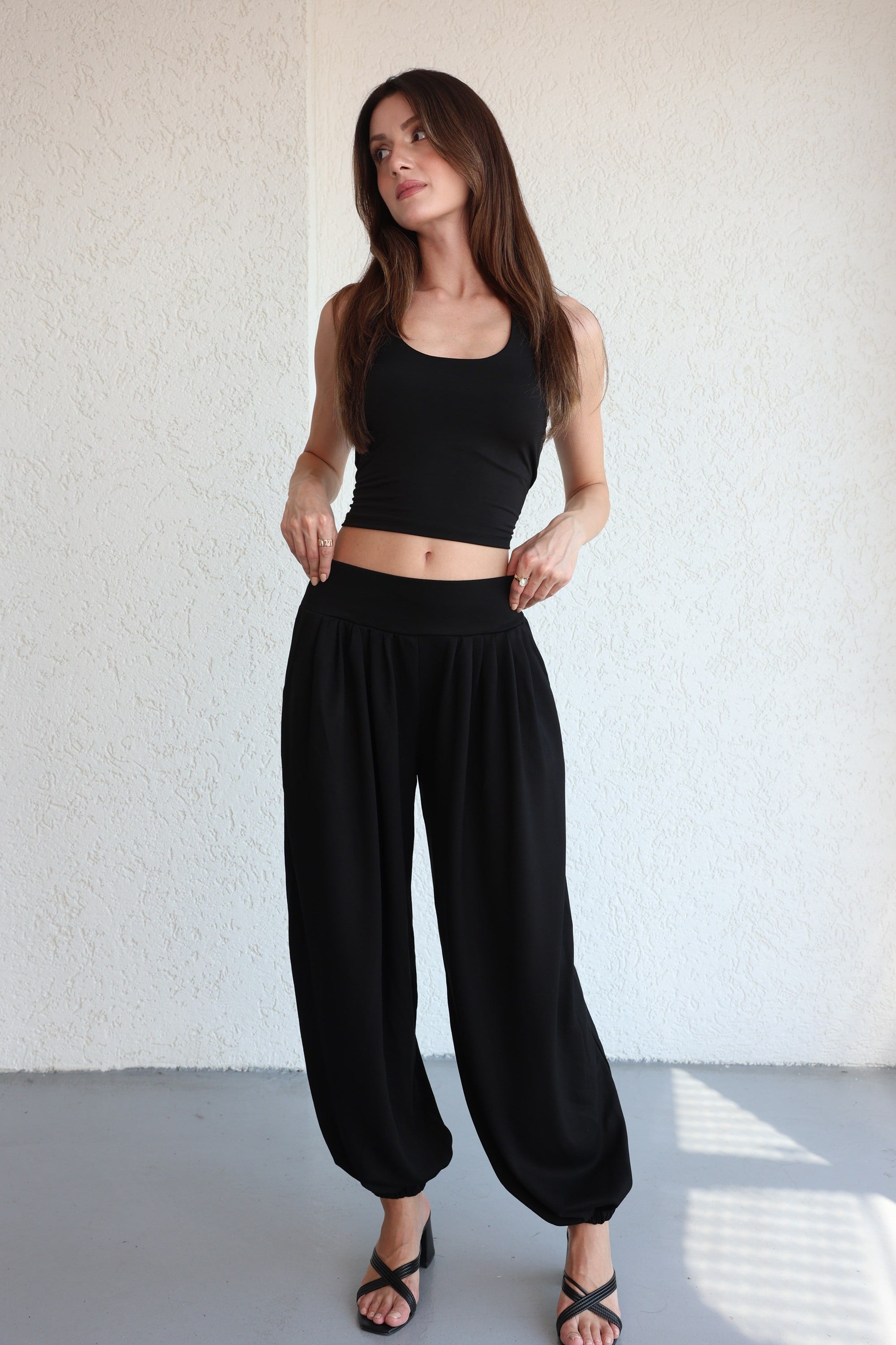 PantolonPile Detaylı Jogger Pantolon