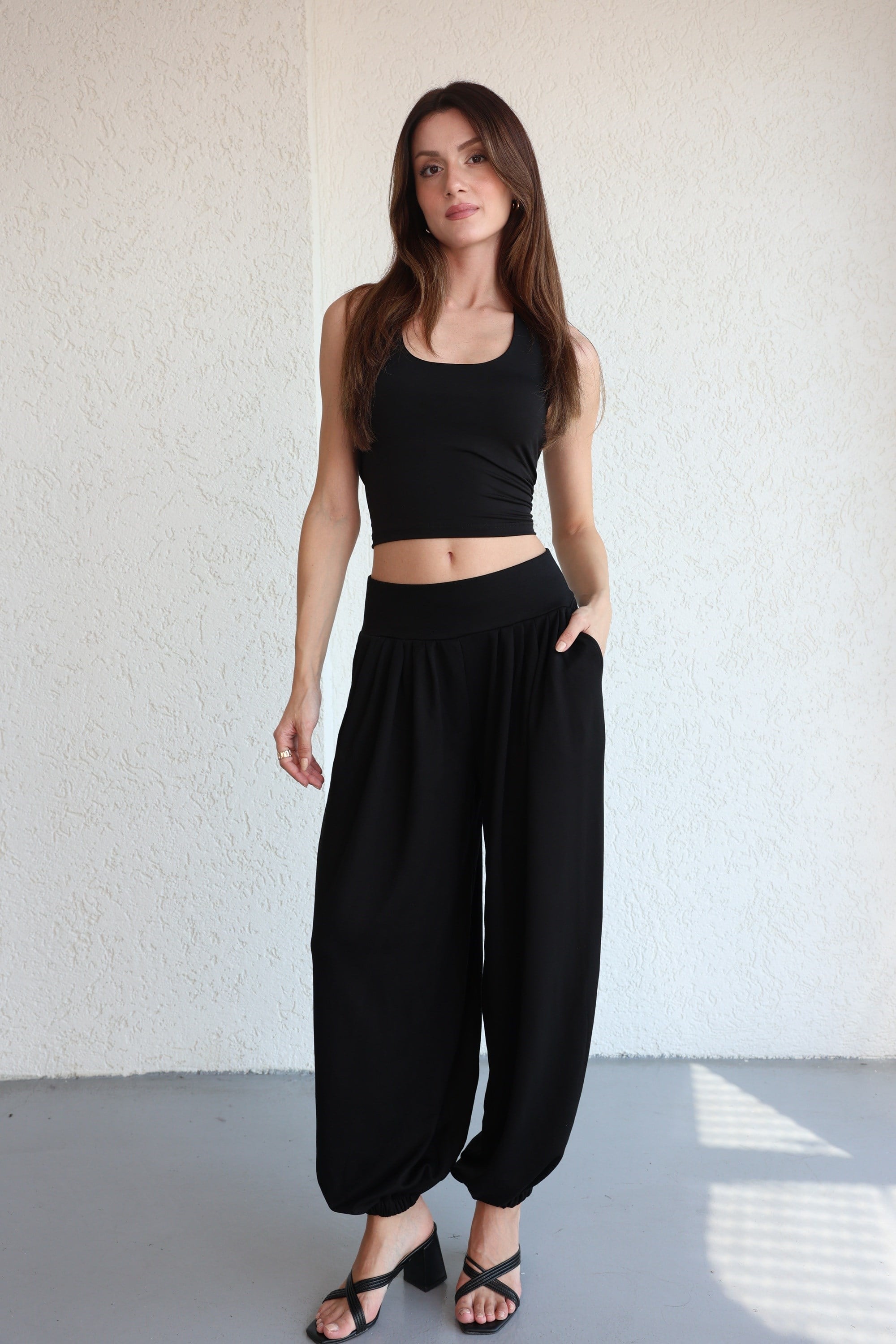PantolonPile Detaylı Jogger Pantolon