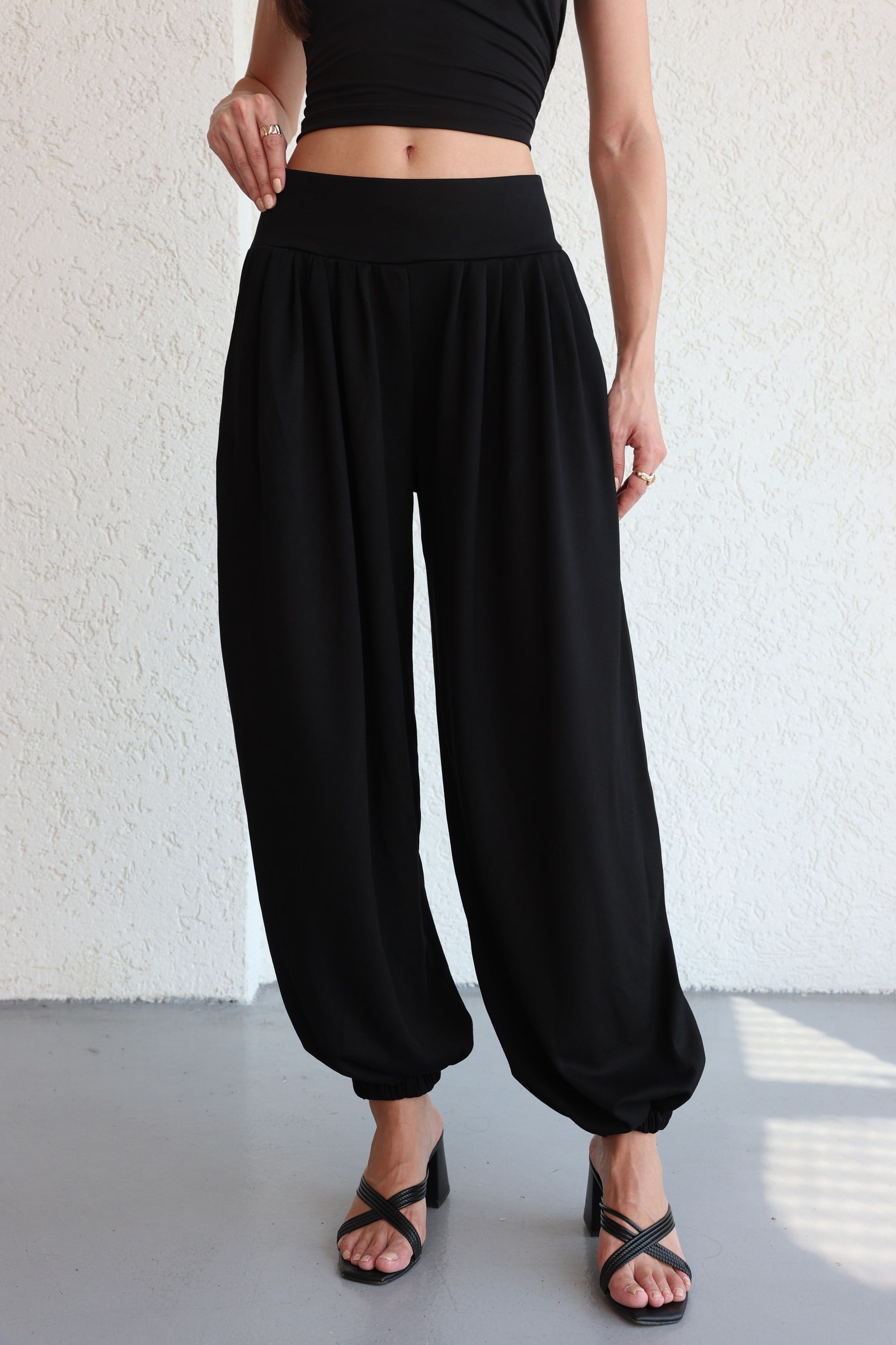 PantolonPile Detaylı Jogger Pantolon