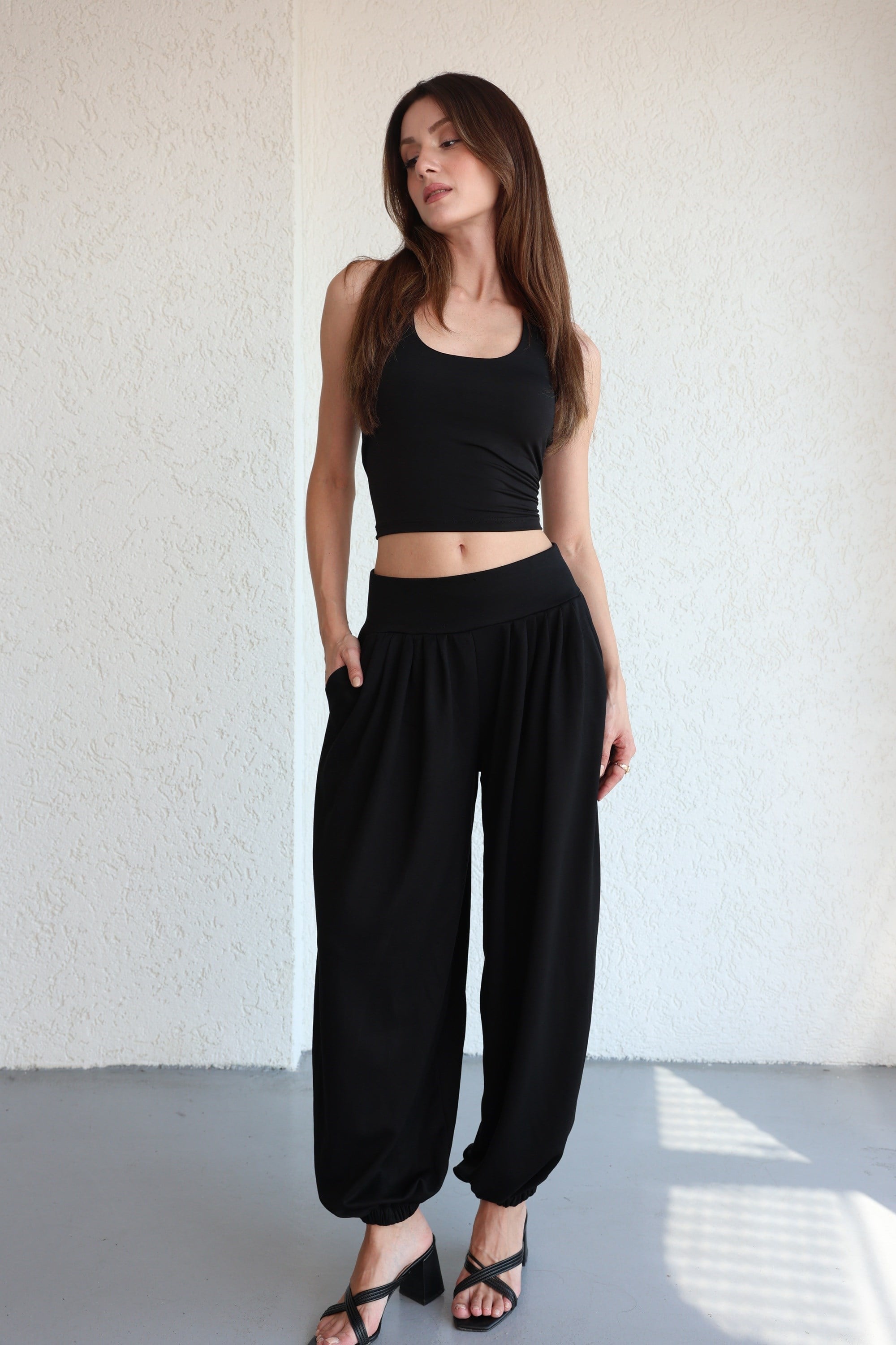 PantolonPile Detaylı Jogger Pantolon
