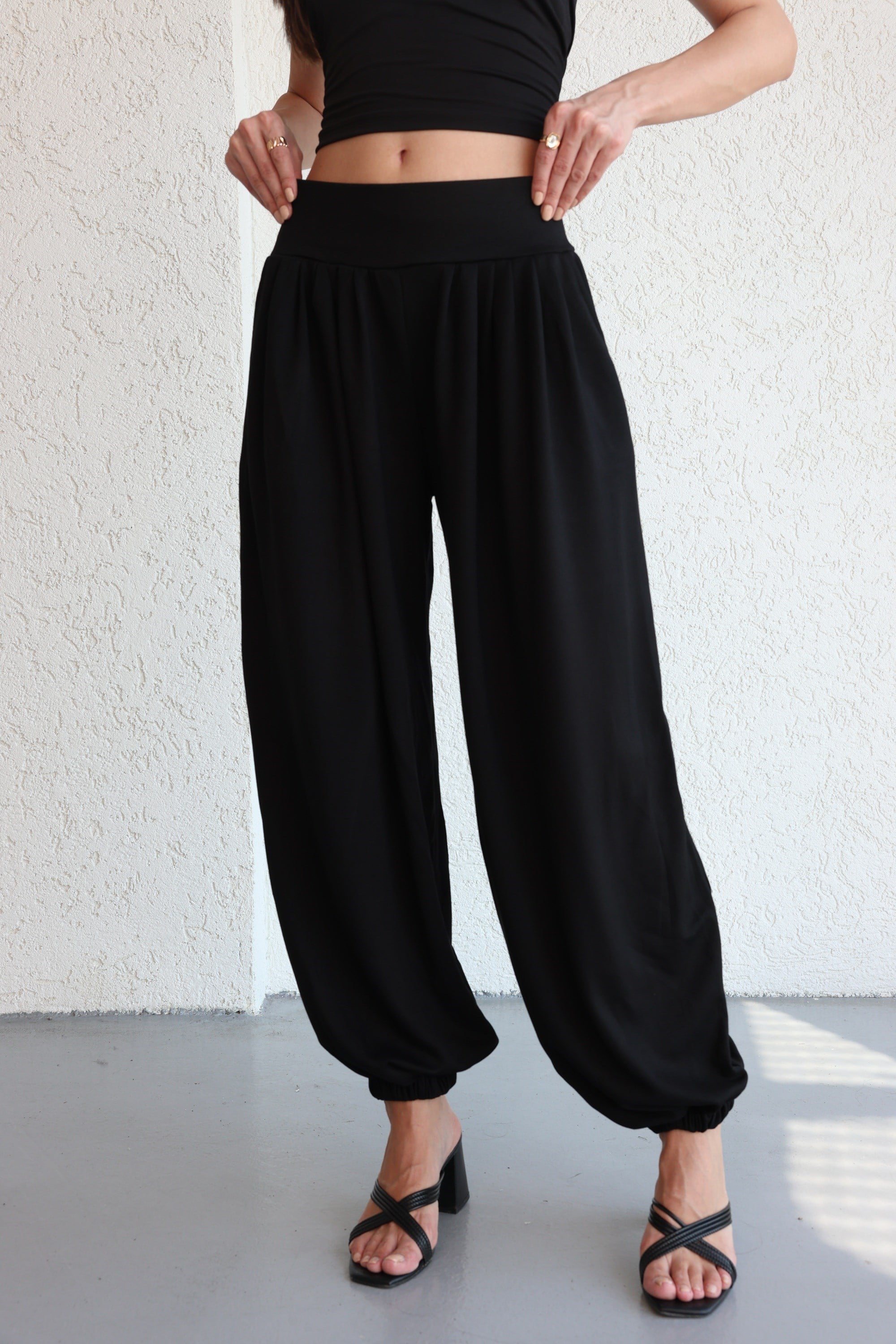 PantolonPile Detaylı Jogger Pantolon