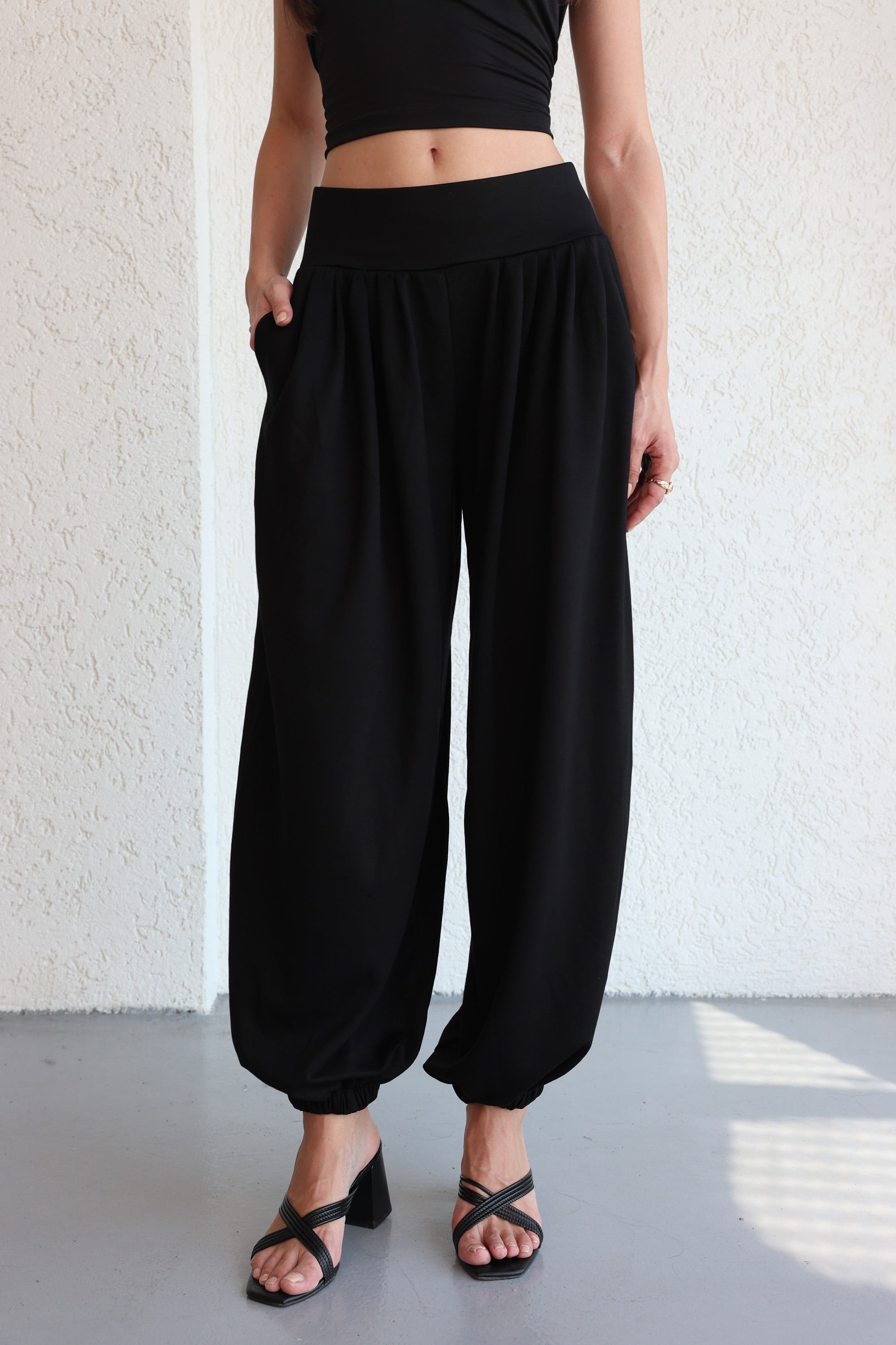 PantolonPile Detaylı Jogger Pantolon