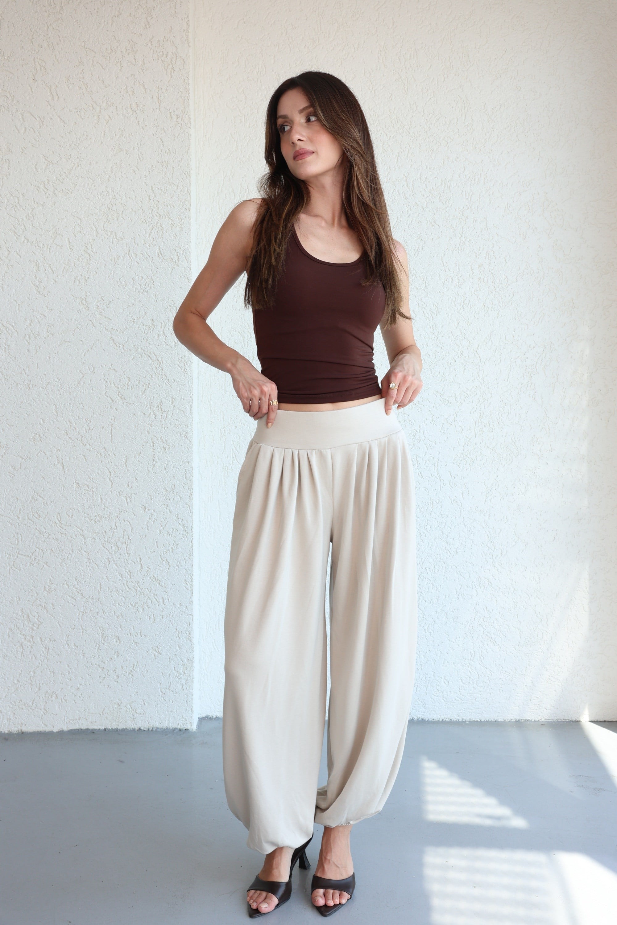 PantolonPile Detaylı Jogger Pantolon