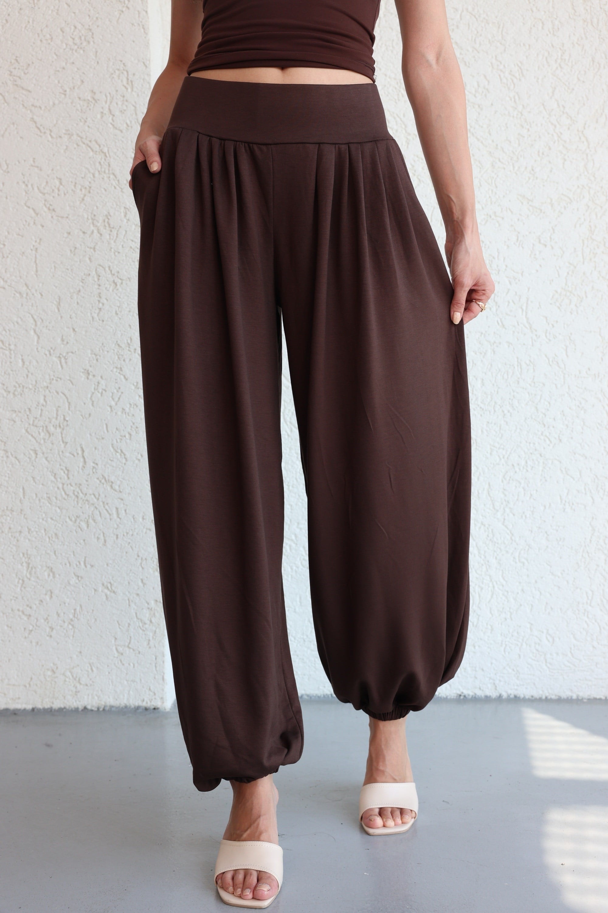 PantolonPile Detaylı Jogger Pantolon