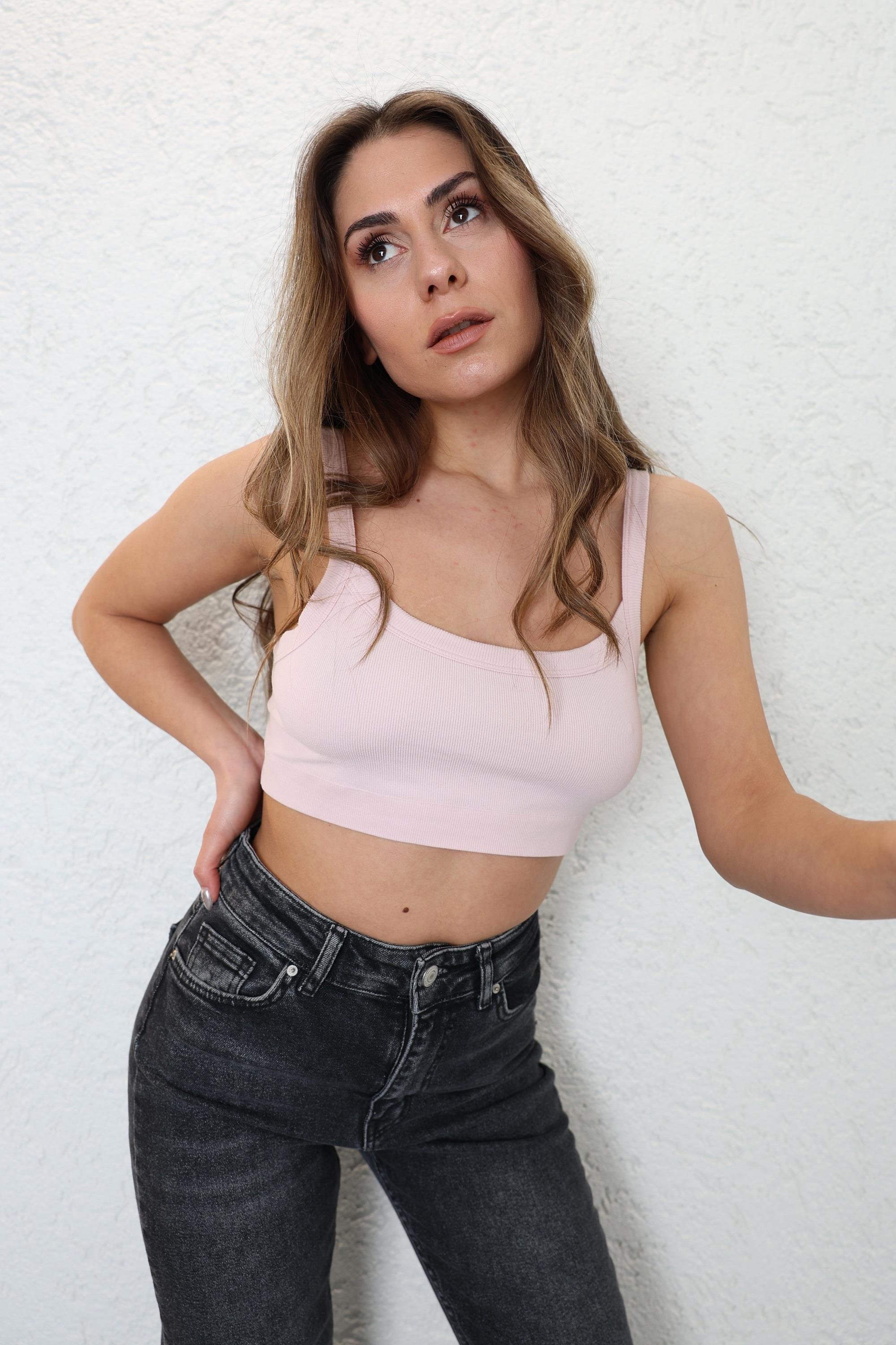 CroptopsDikişsiz Basic Büstiyer