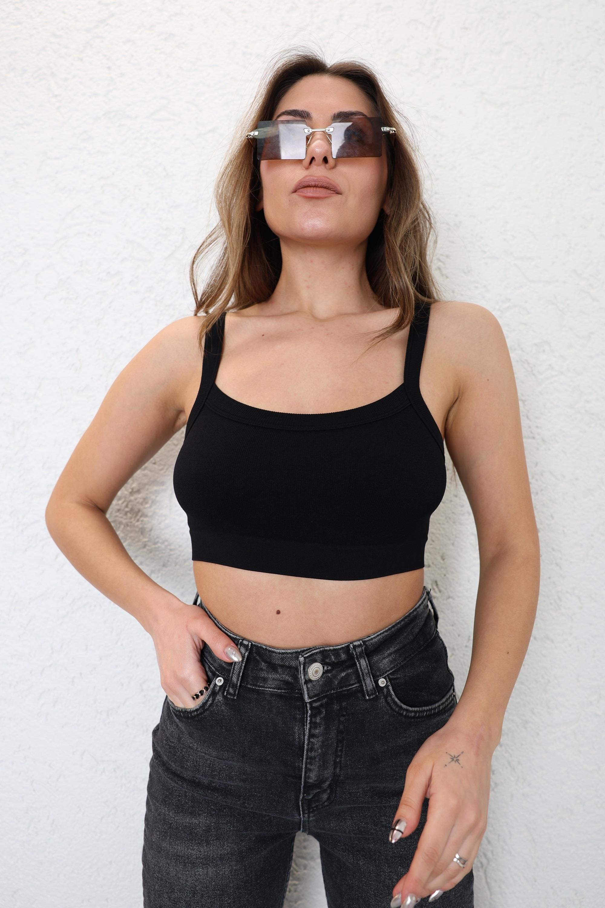 CroptopsDikişsiz Basic Büstiyer