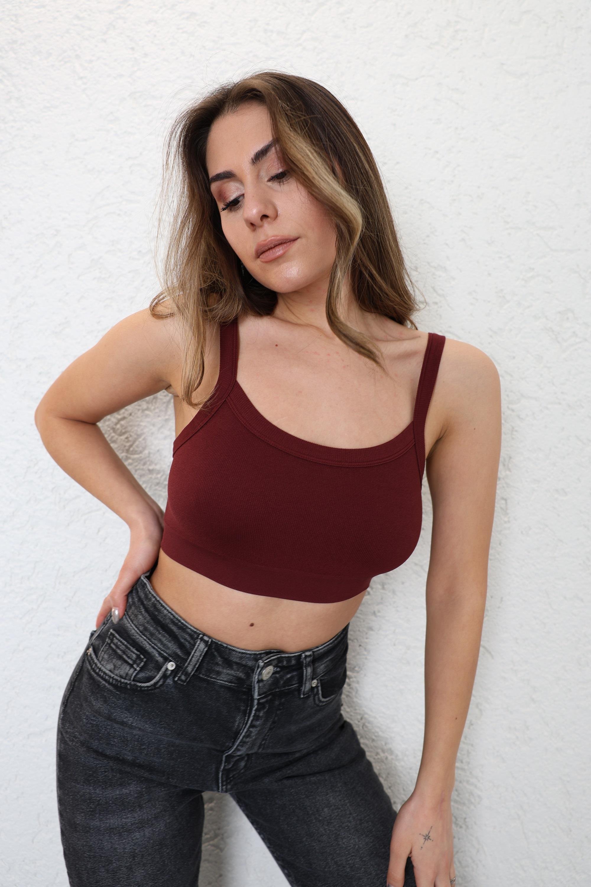 CroptopsDikişsiz Basic Büstiyer