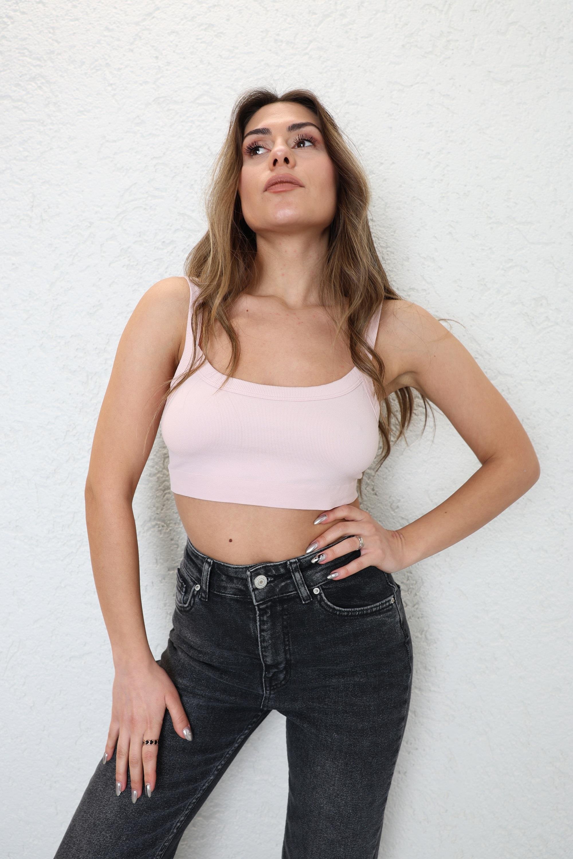 CroptopsDikişsiz Basic Büstiyer