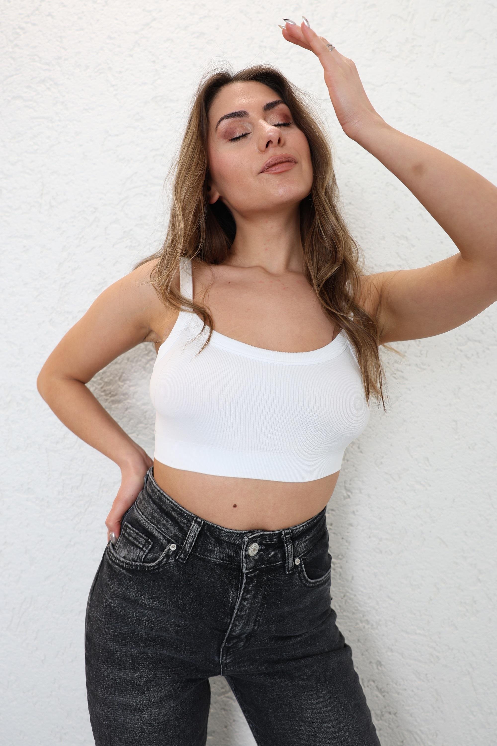 CroptopsDikişsiz Basic Büstiyer