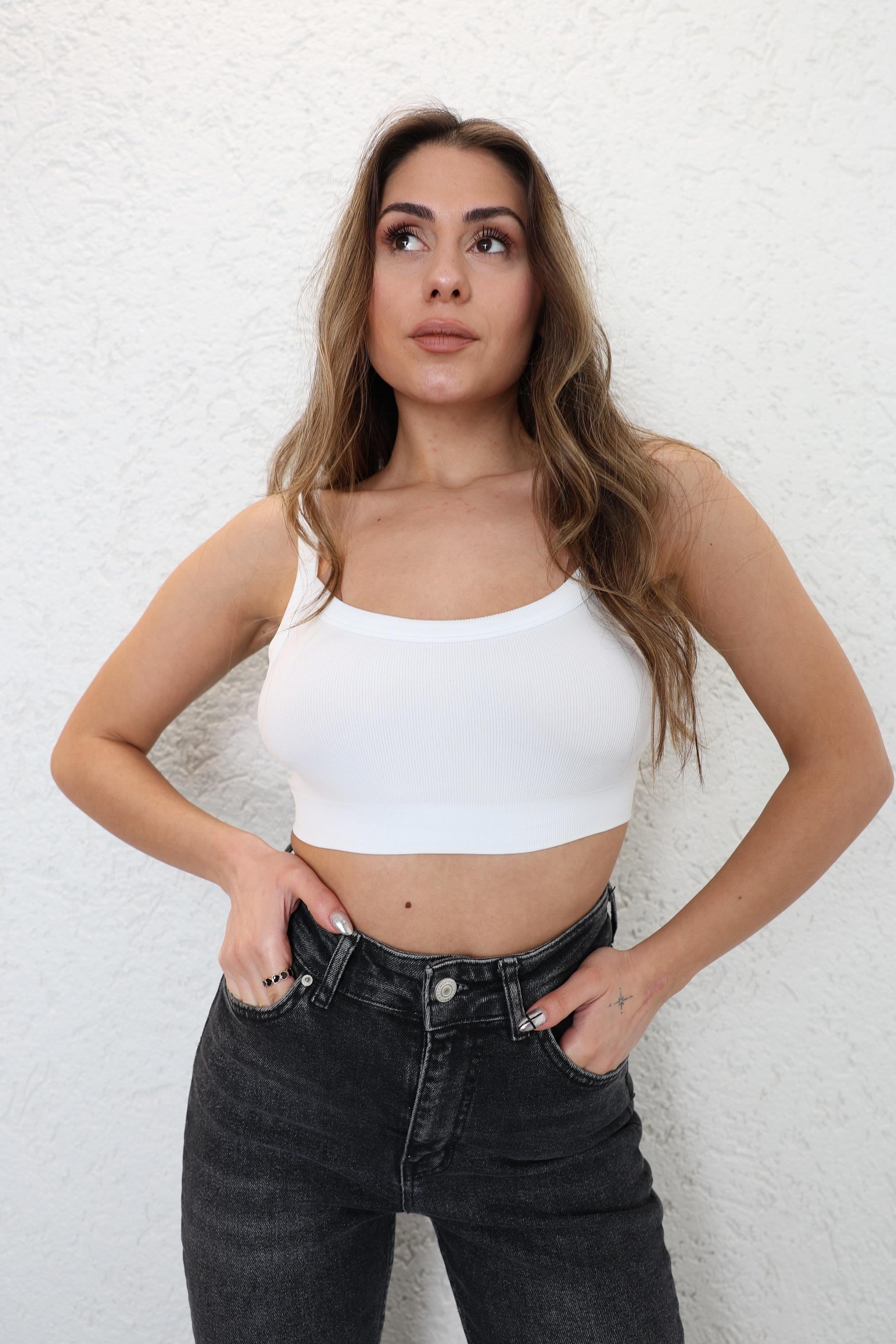 CroptopsDikişsiz Basic Büstiyer