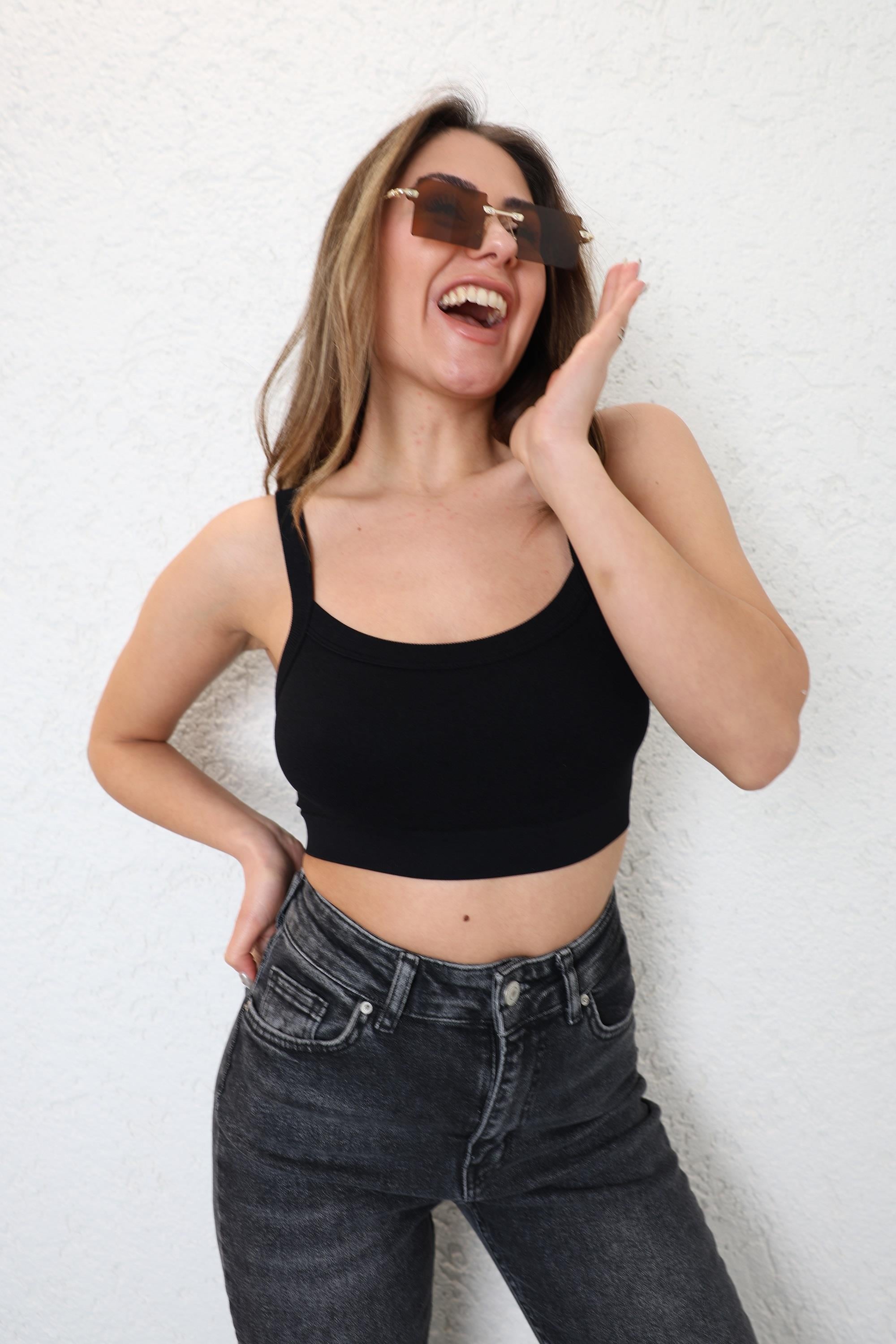 CroptopsDikişsiz Basic Büstiyer