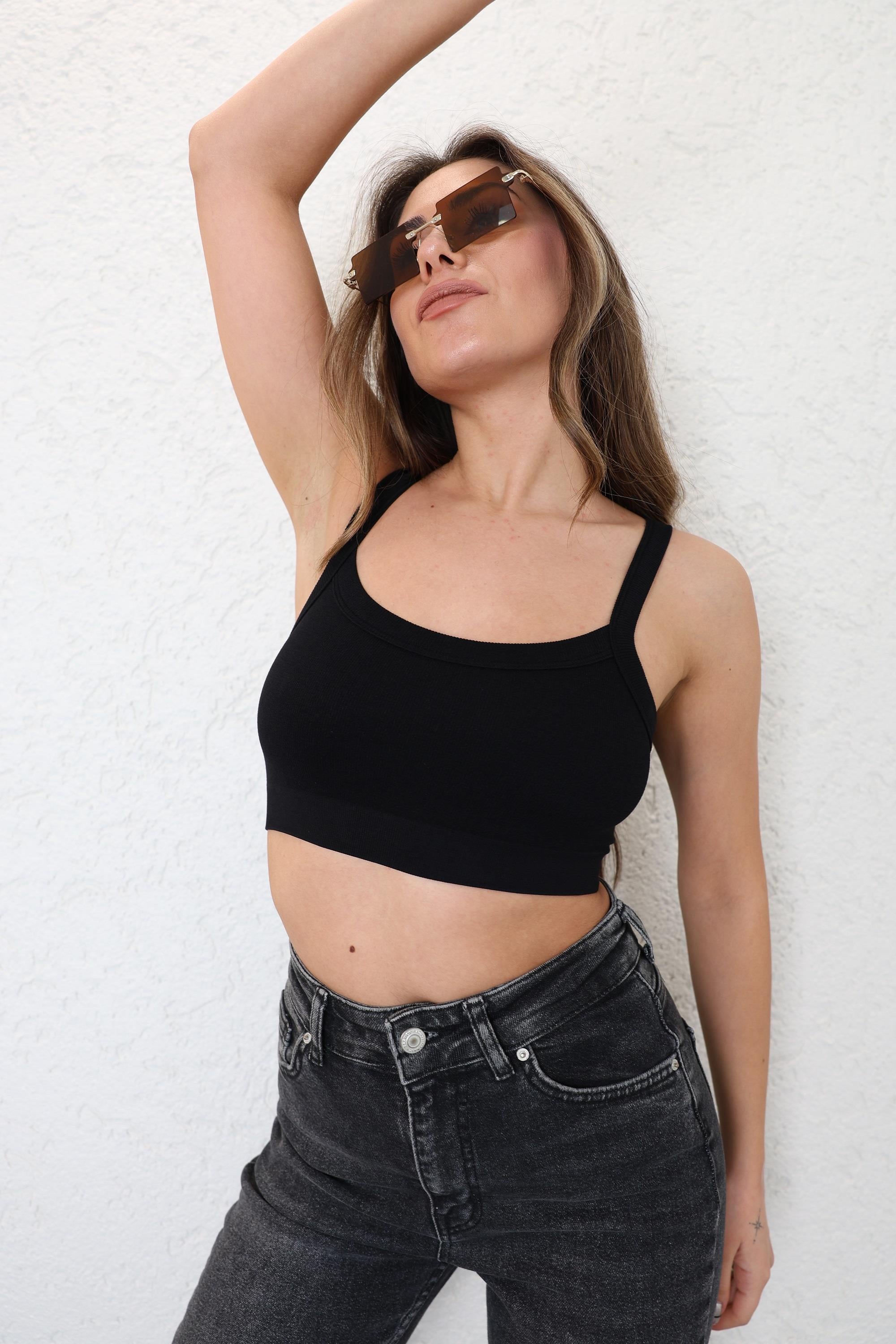 CroptopsDikişsiz Basic Büstiyer