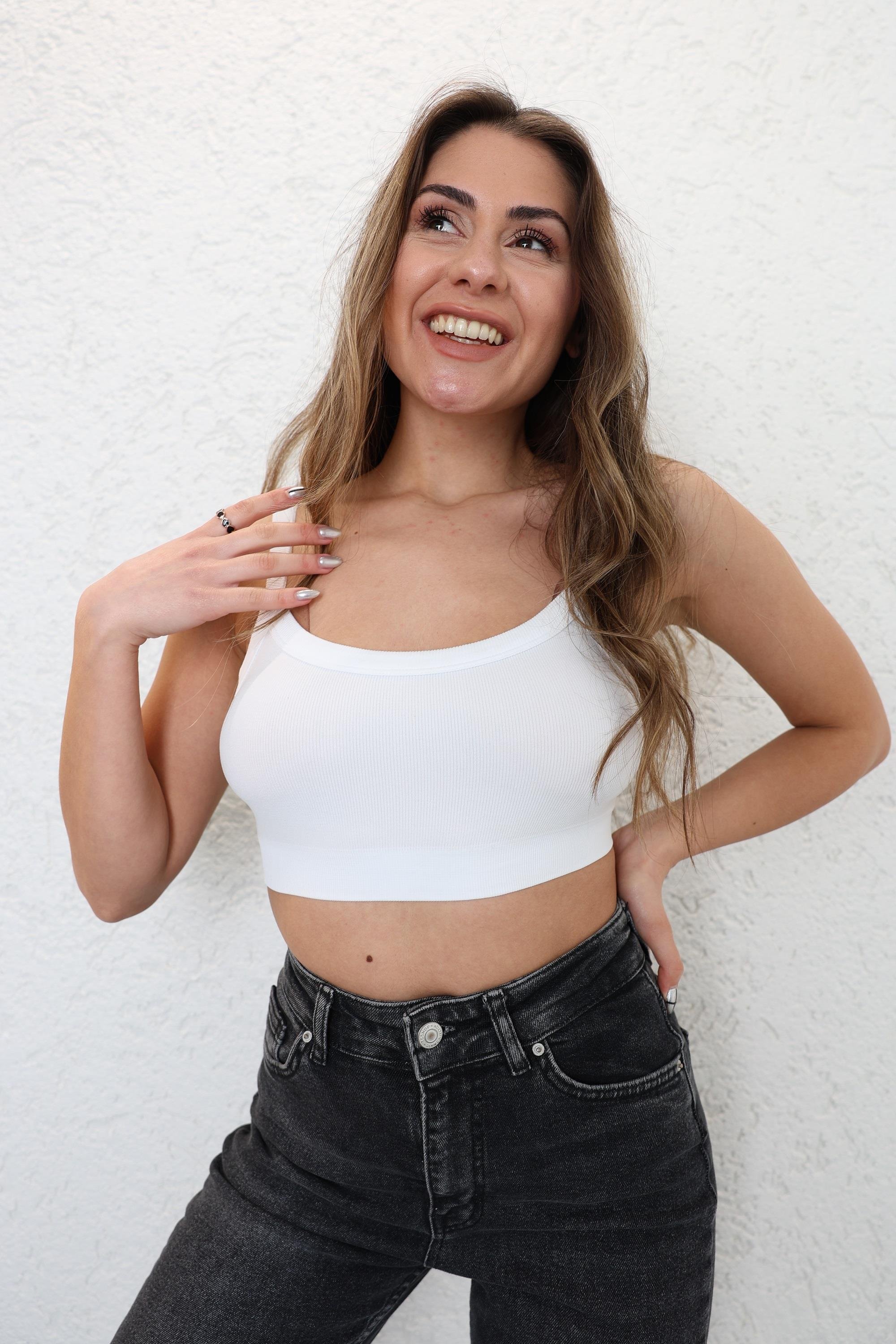 CroptopsDikişsiz Basic Büstiyer