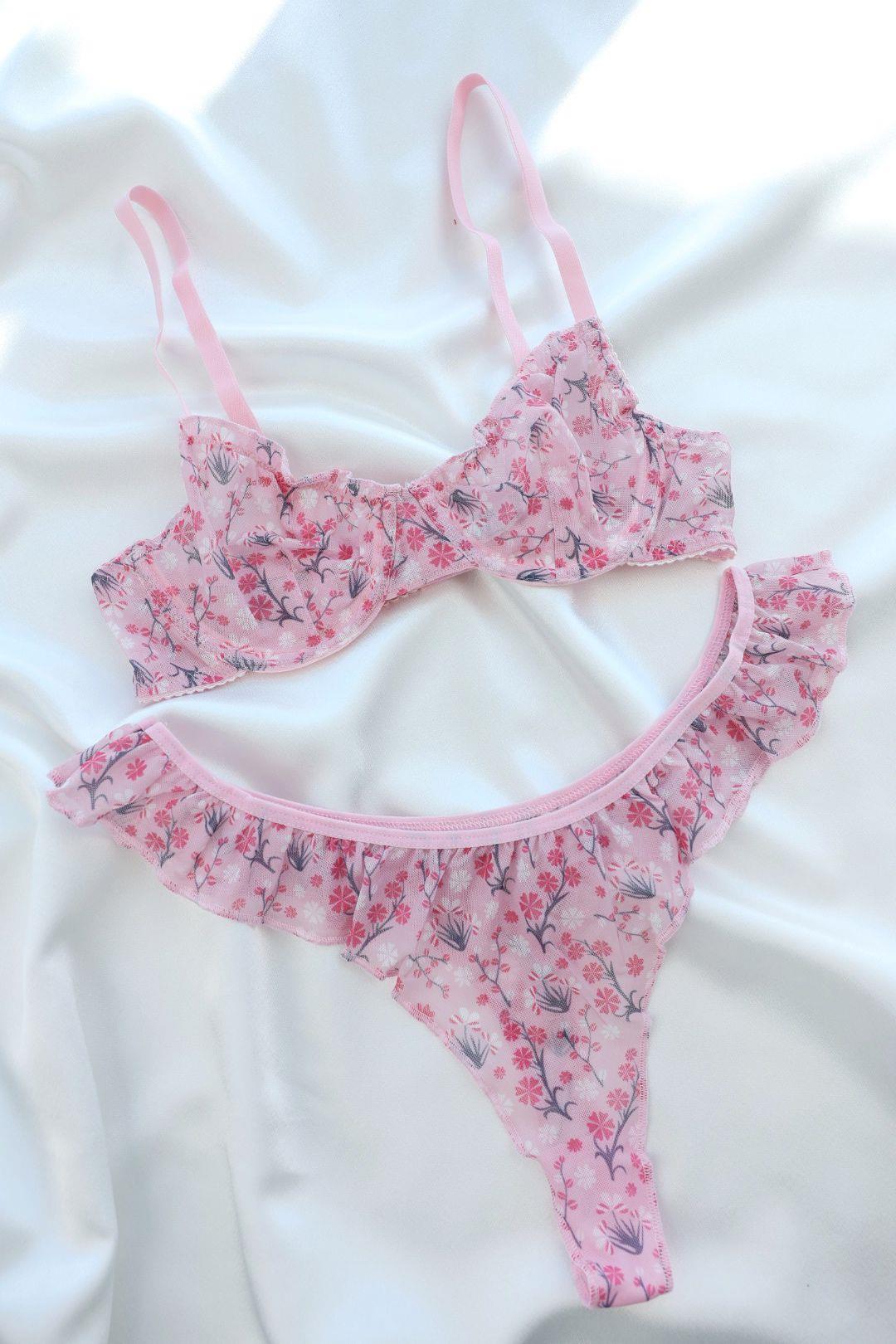 Sütyen TakımBalenli Tül Desenli Takım