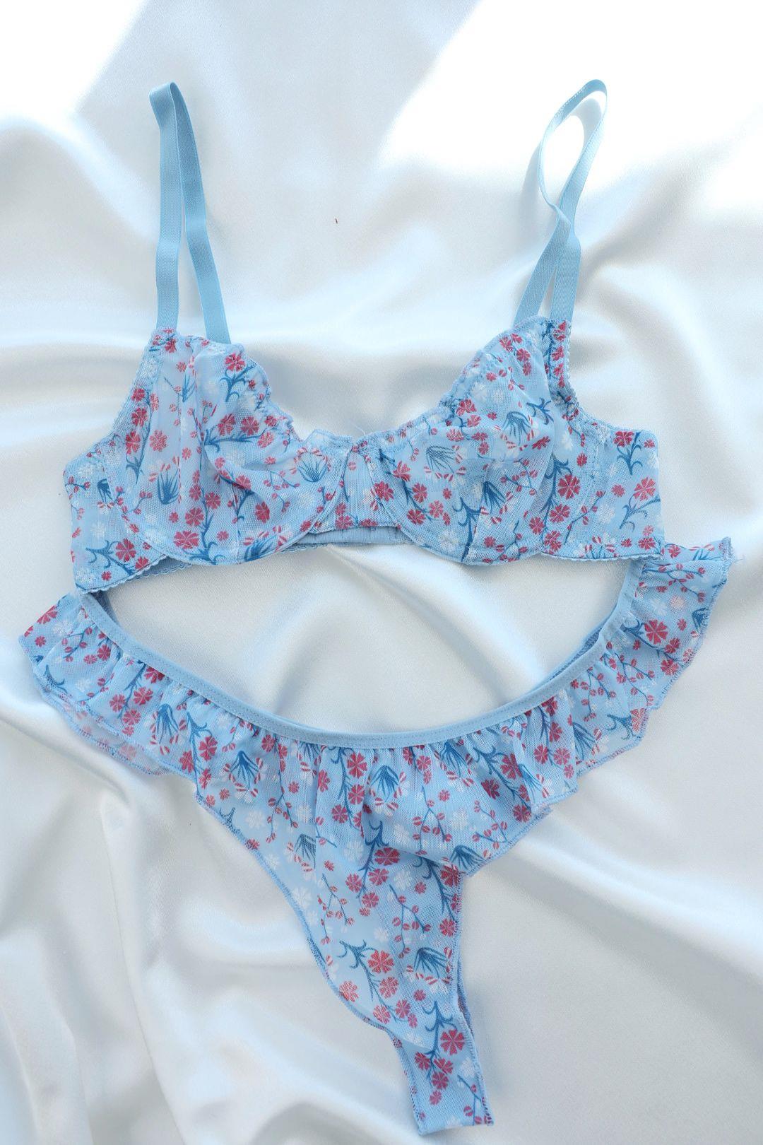 Sütyen TakımBalenli Tül Desenli Takım