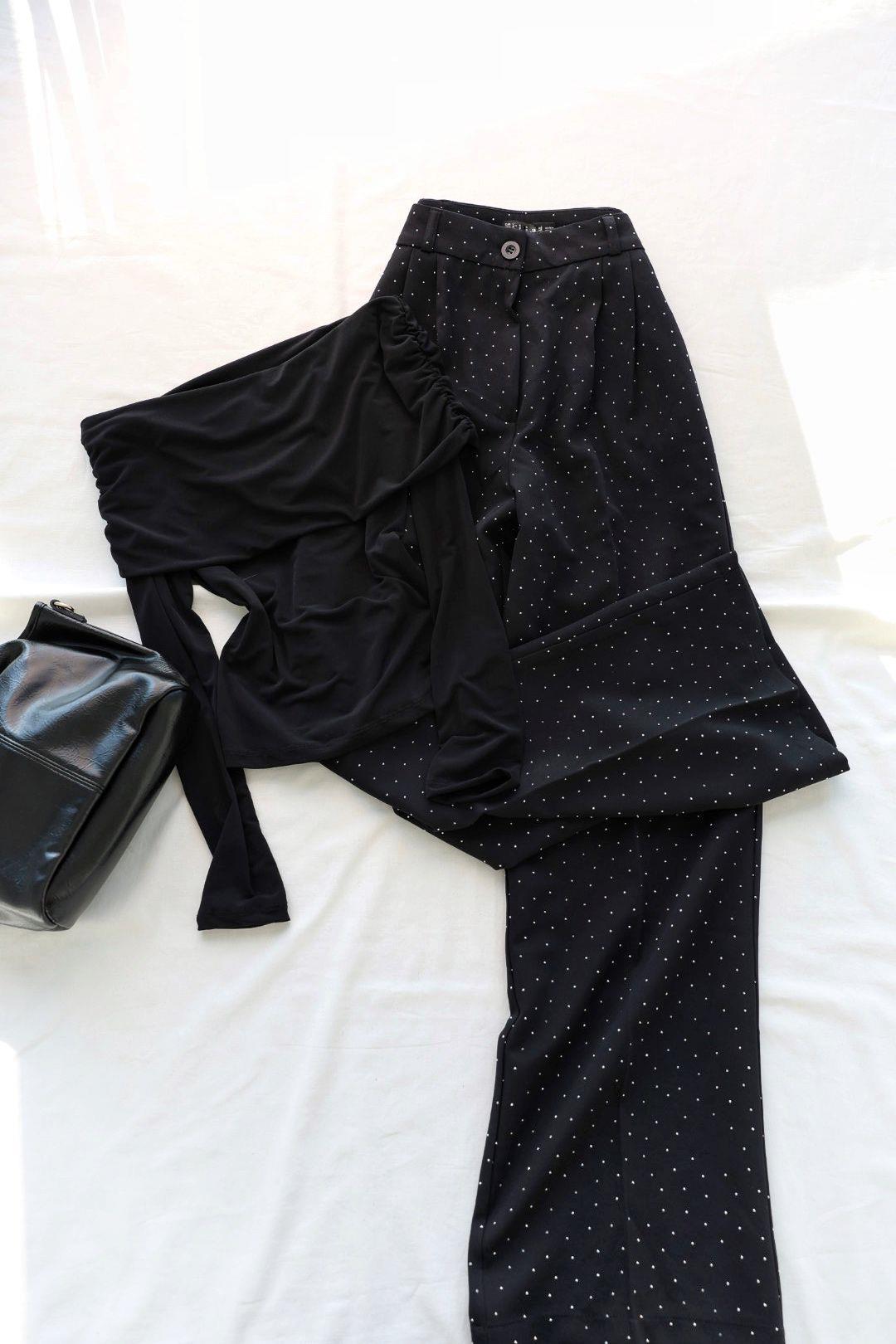 PantolonTaşlı Plazzo Pantolon