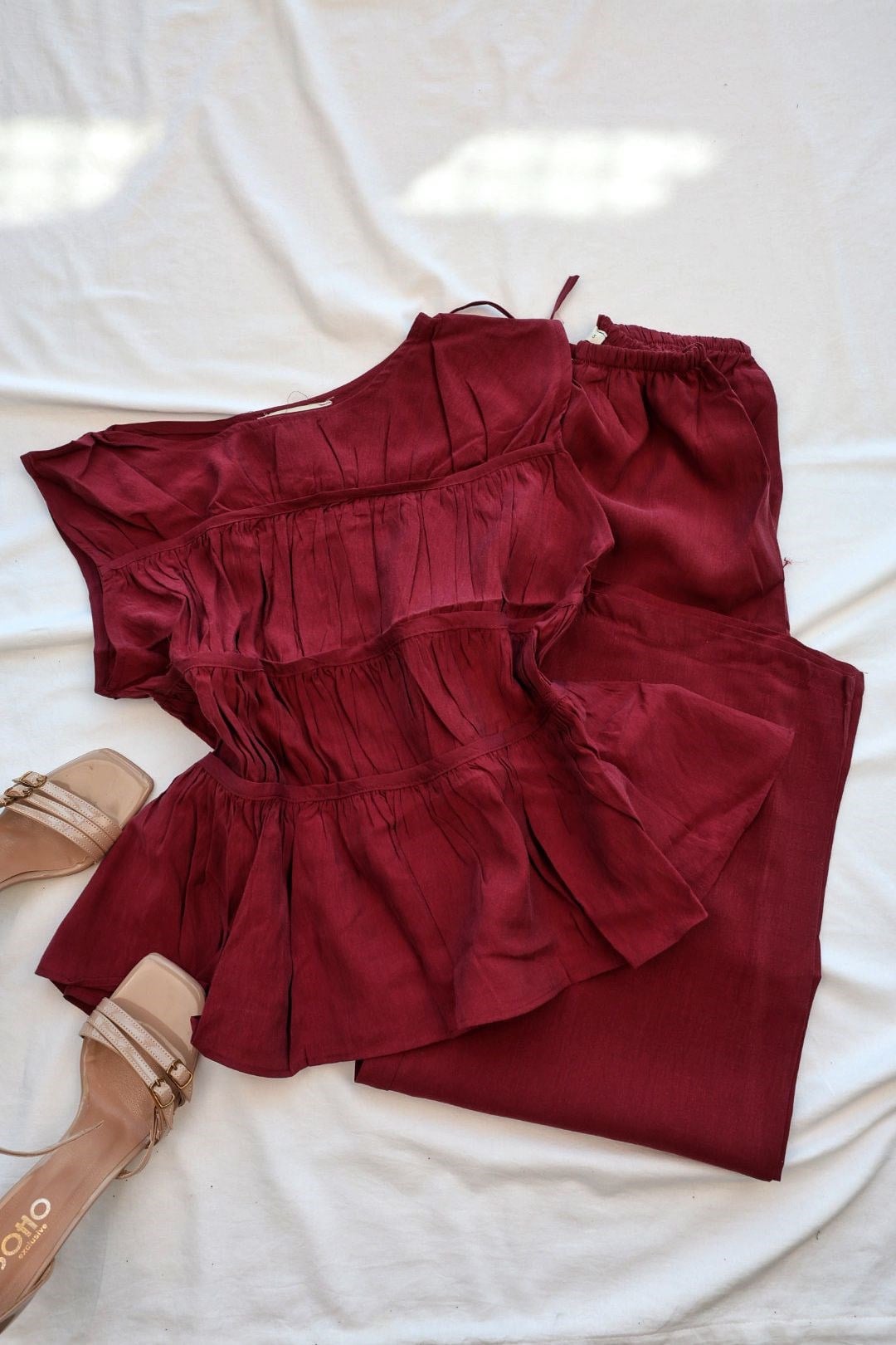 Pantolon Takımİthal Kat Kat Bluz Pantolon Takım