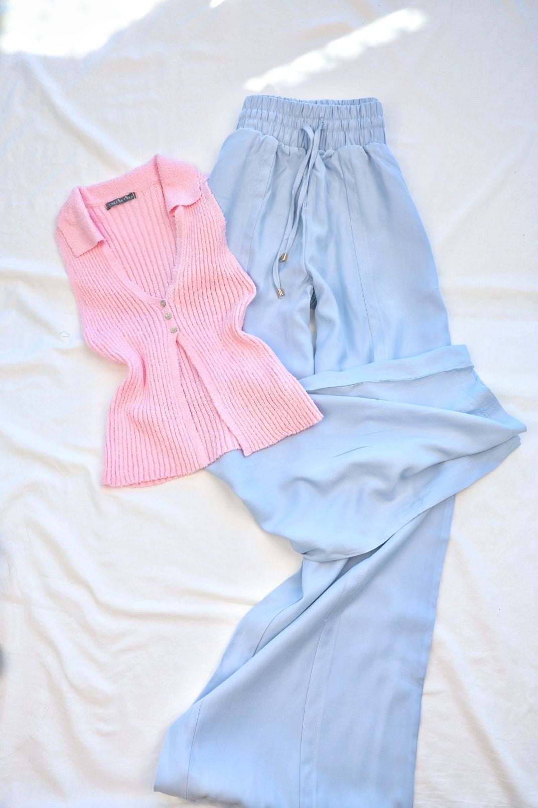 PantolonBel Lastik Cepli Tensel Pantolon