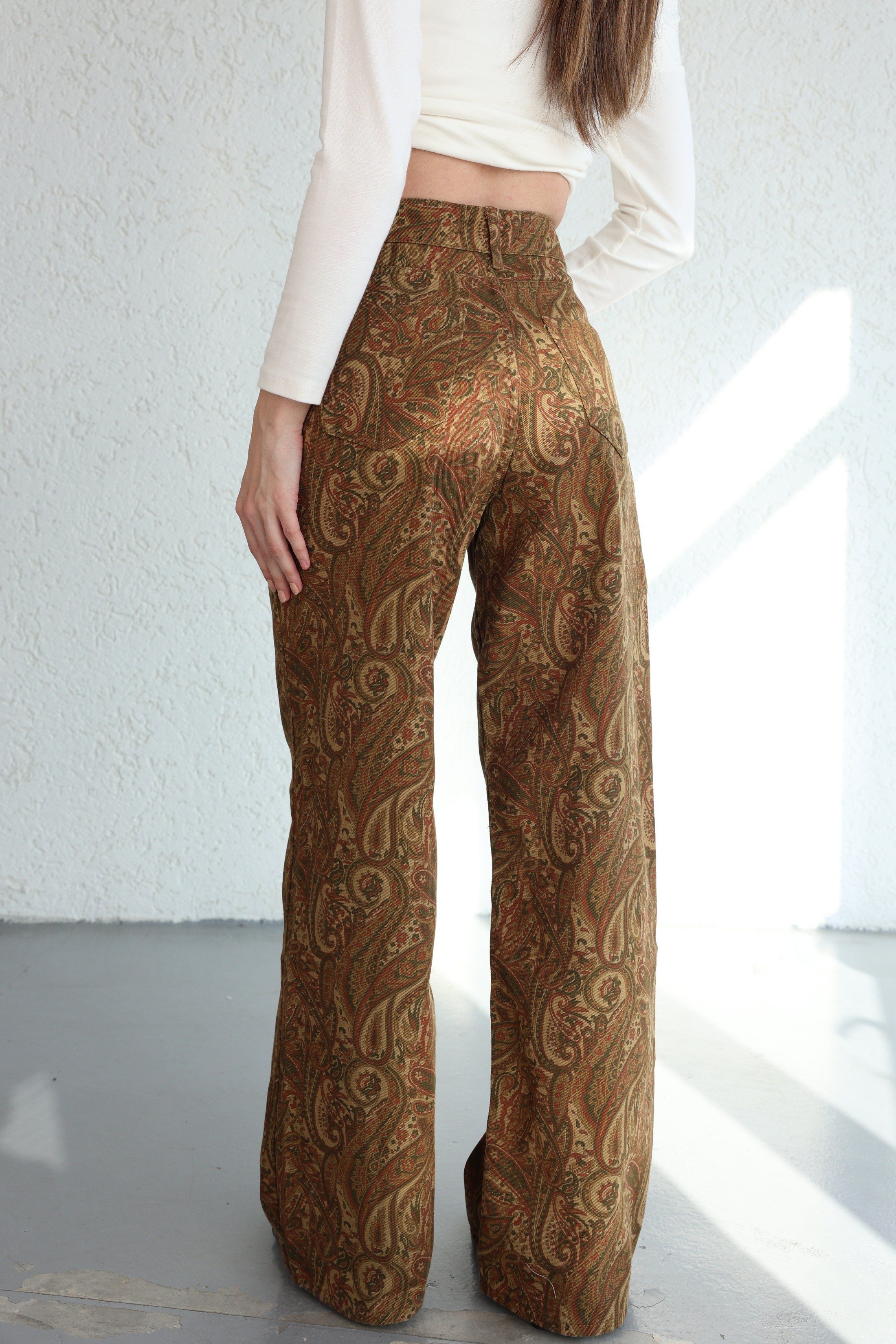 PantolonEtnik Desen Plazzo Jean