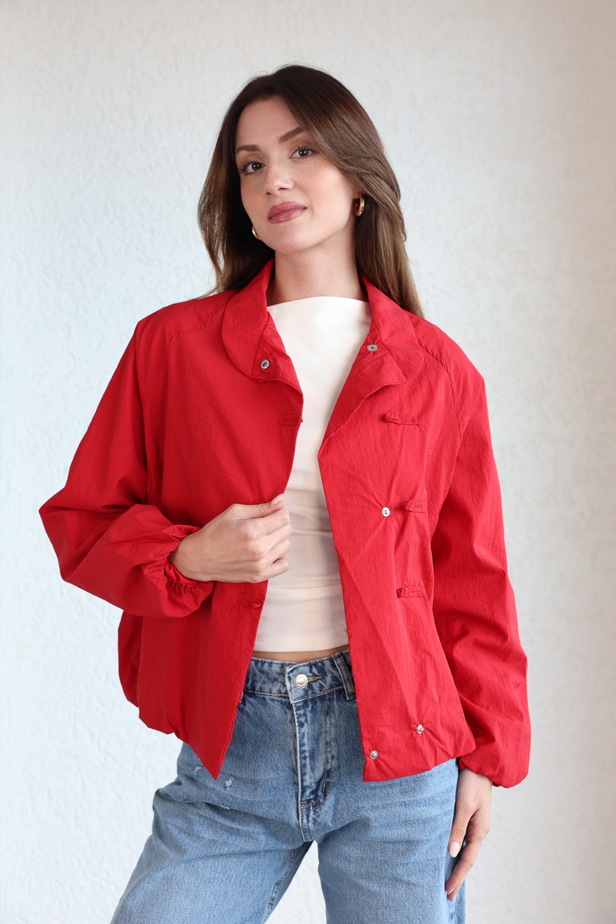 CeketAstalı Çıtçıtlı Bomber Ceket