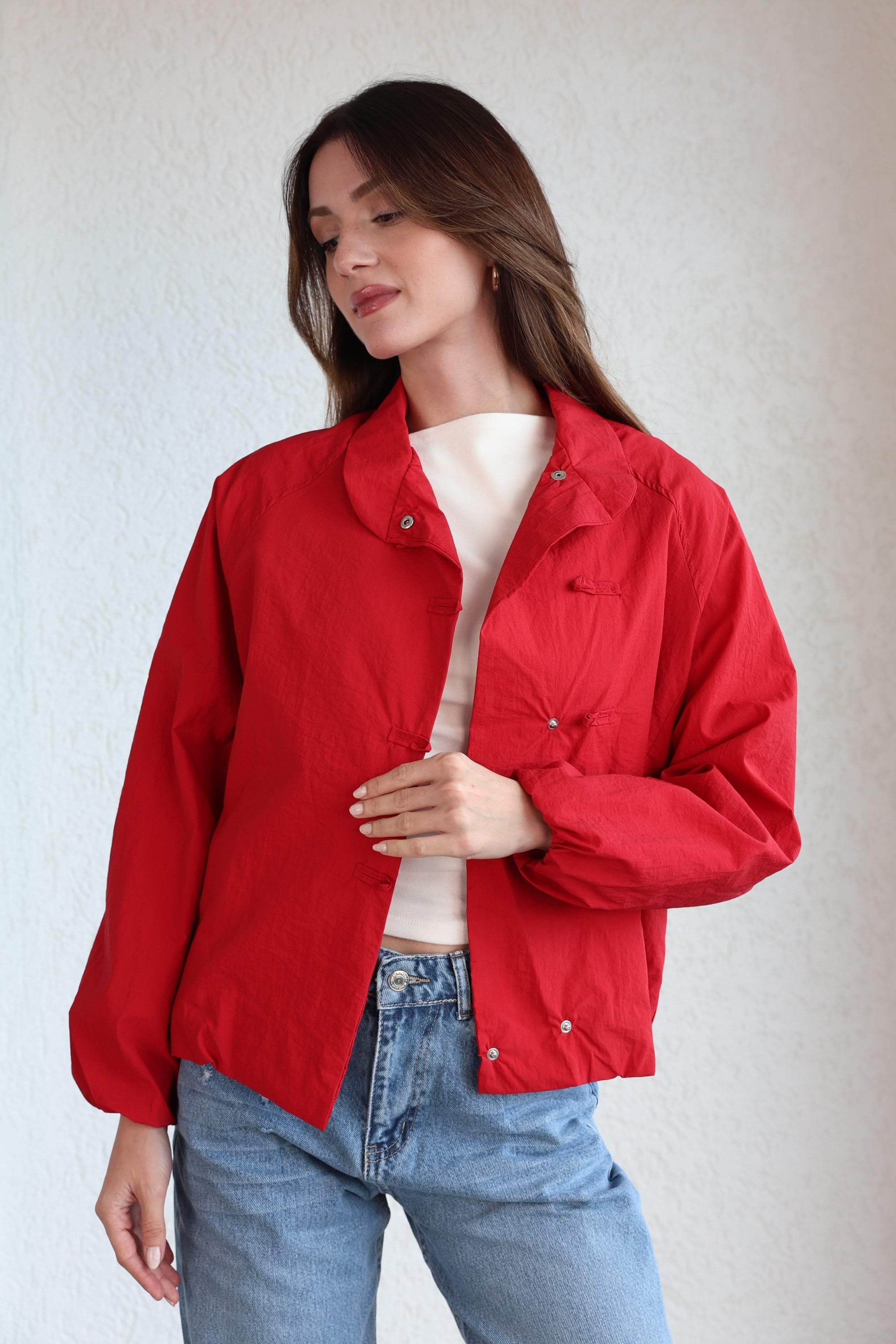 CeketAstalı Çıtçıtlı Bomber Ceket
