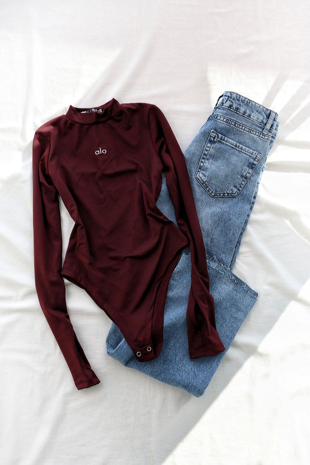 BodysuitParmak Geçmeli Dik Yaka Alo Zıbın