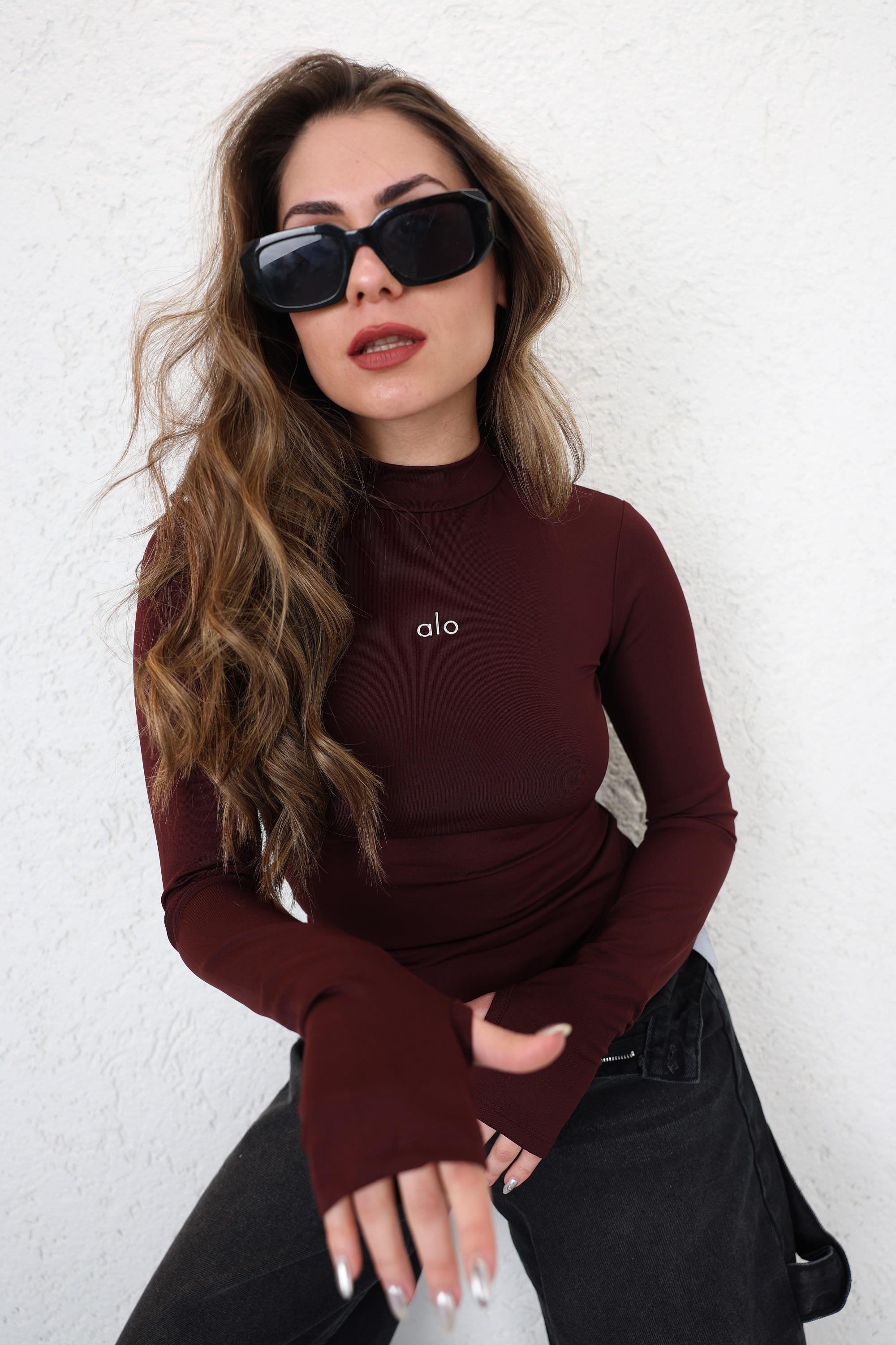 BodysuitParmak Geçmeli Dik Yaka Alo Zıbın