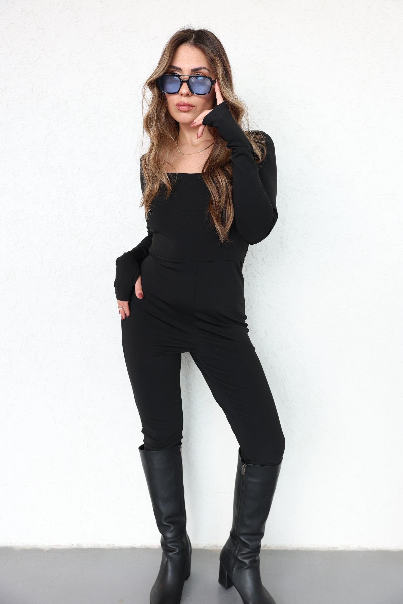 TulumKare Yaka Dalgı Şardonlu Tulum