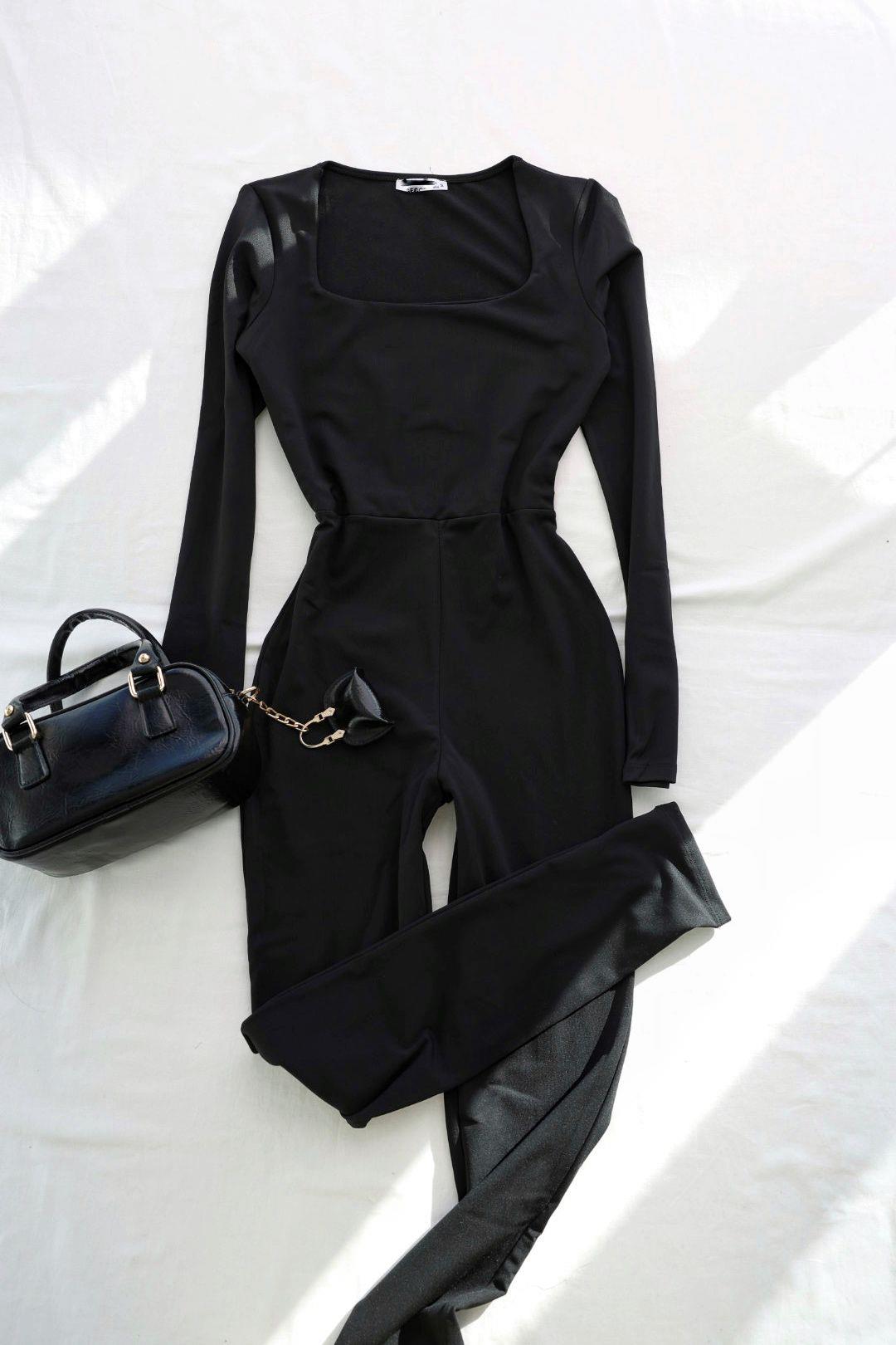 TulumKare Yaka Dalgı Şardonlu Tulum