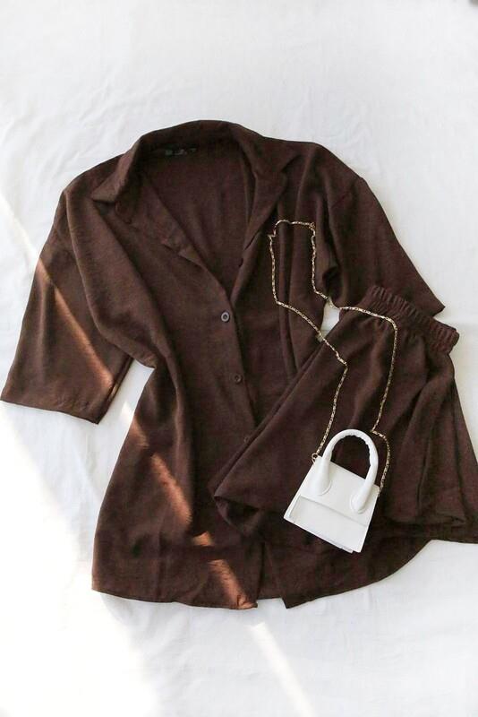 Gömlek Şort Dökümlü Ayrobin Takım