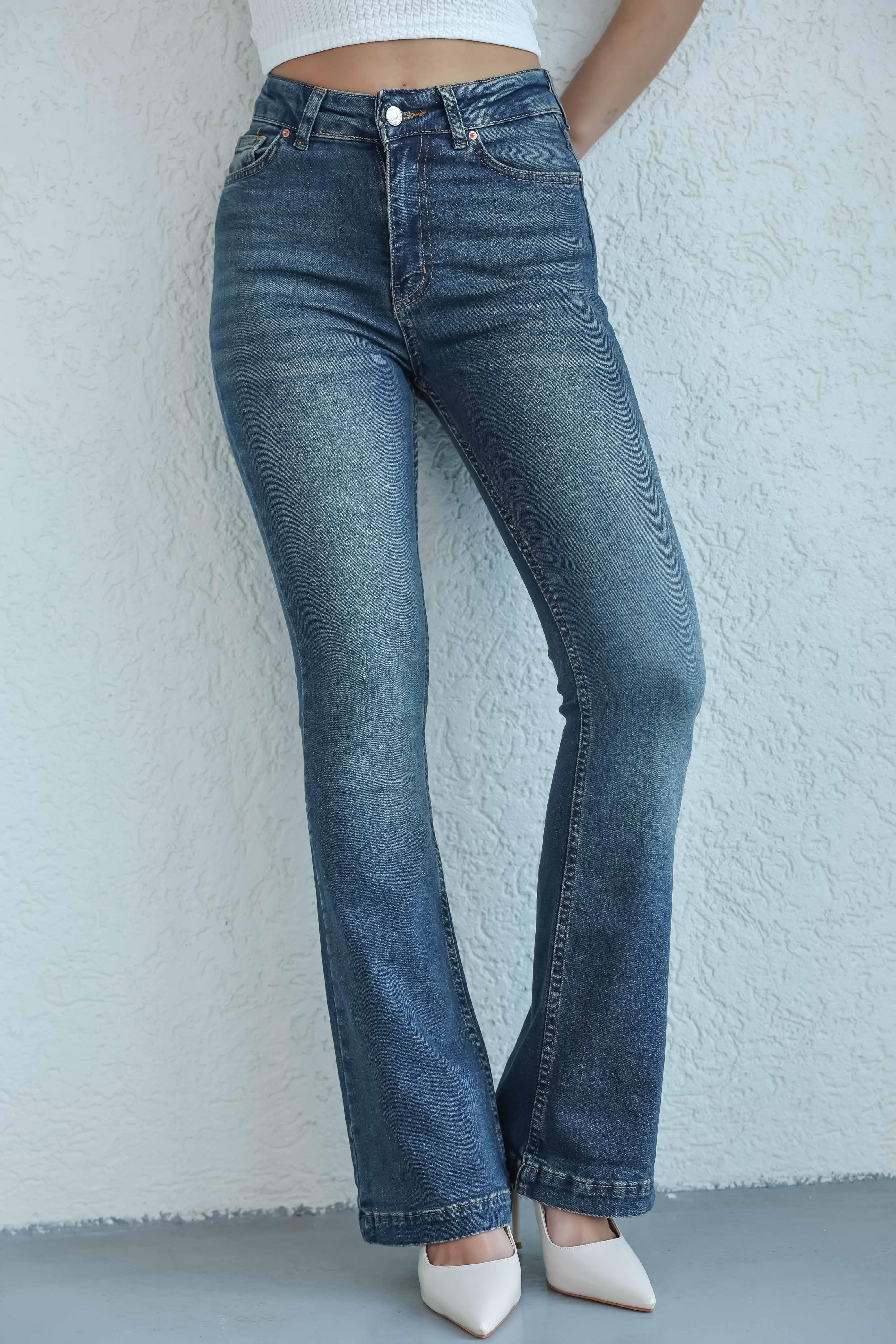 Jean/Kotİspanyol Paça Tintli Jean