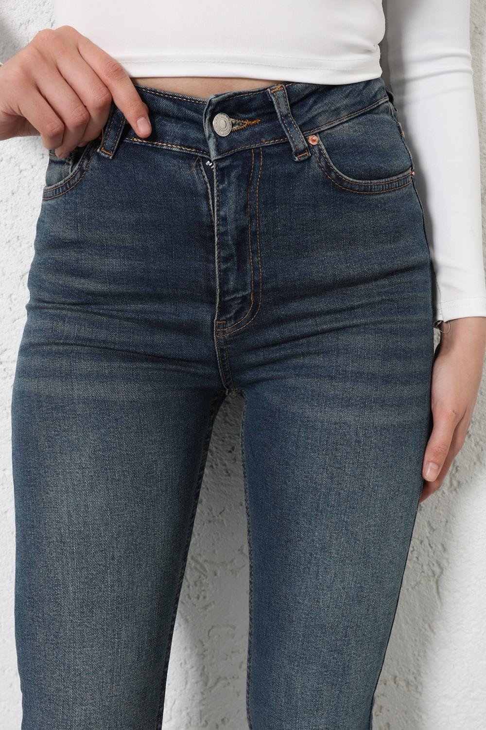 Jean/Kotİspanyol Paça Tintli Jean