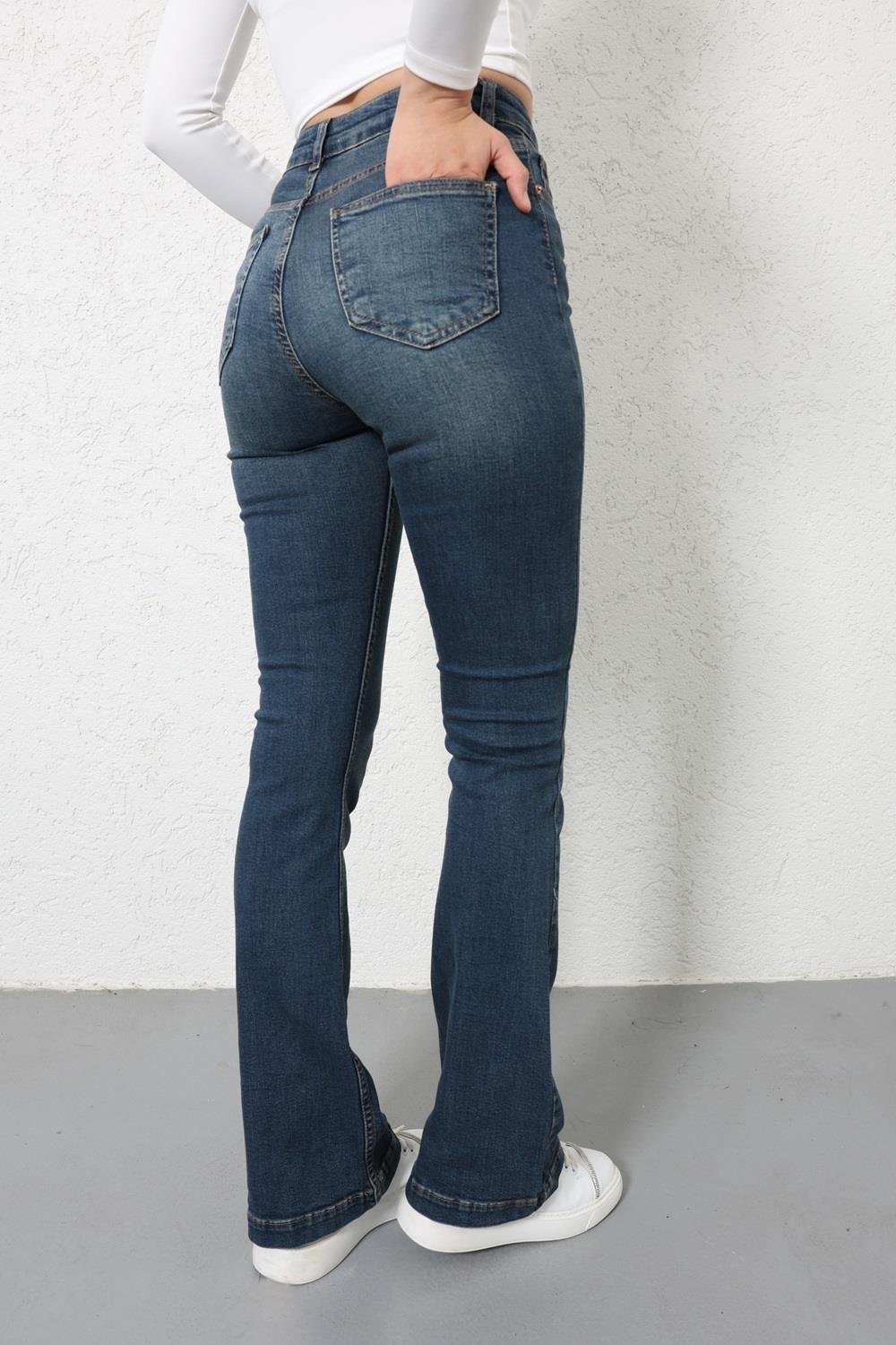 Jean/Kotİspanyol Paça Tintli Jean