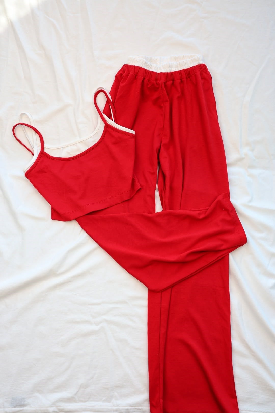Eşofman TakımÇift Renk Crop Pantolon Takım