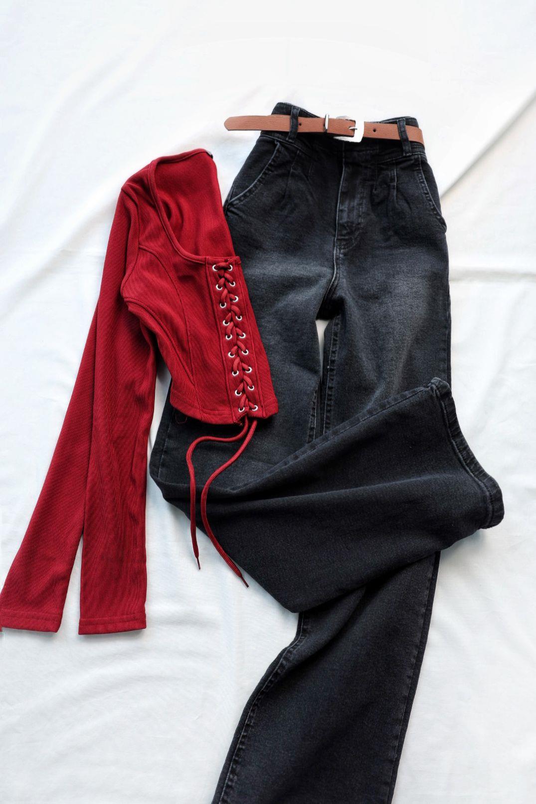 Jean/KotKemerli Plazzo Pantolon