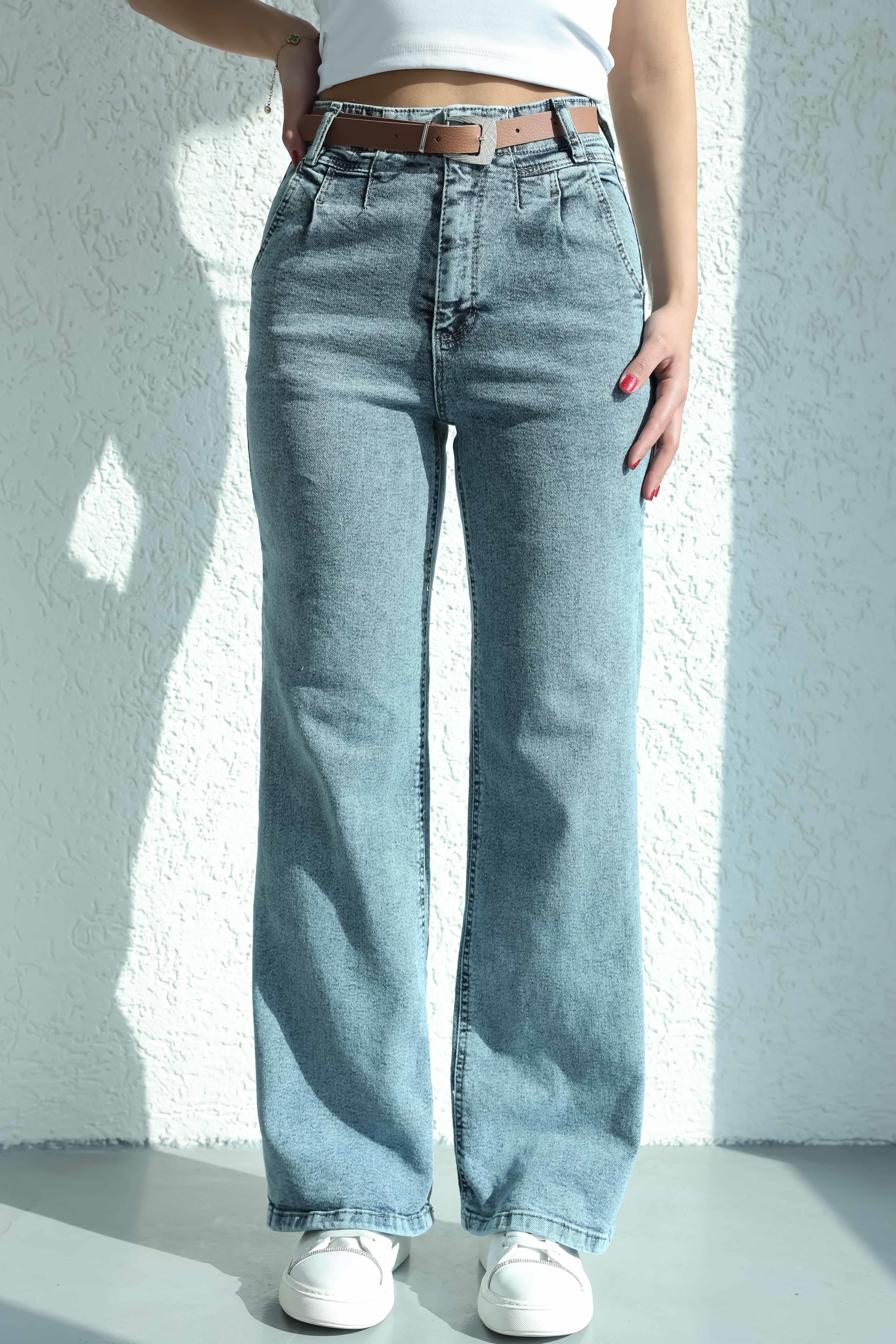 Jean/KotKemerli Plazzo Pantolon
