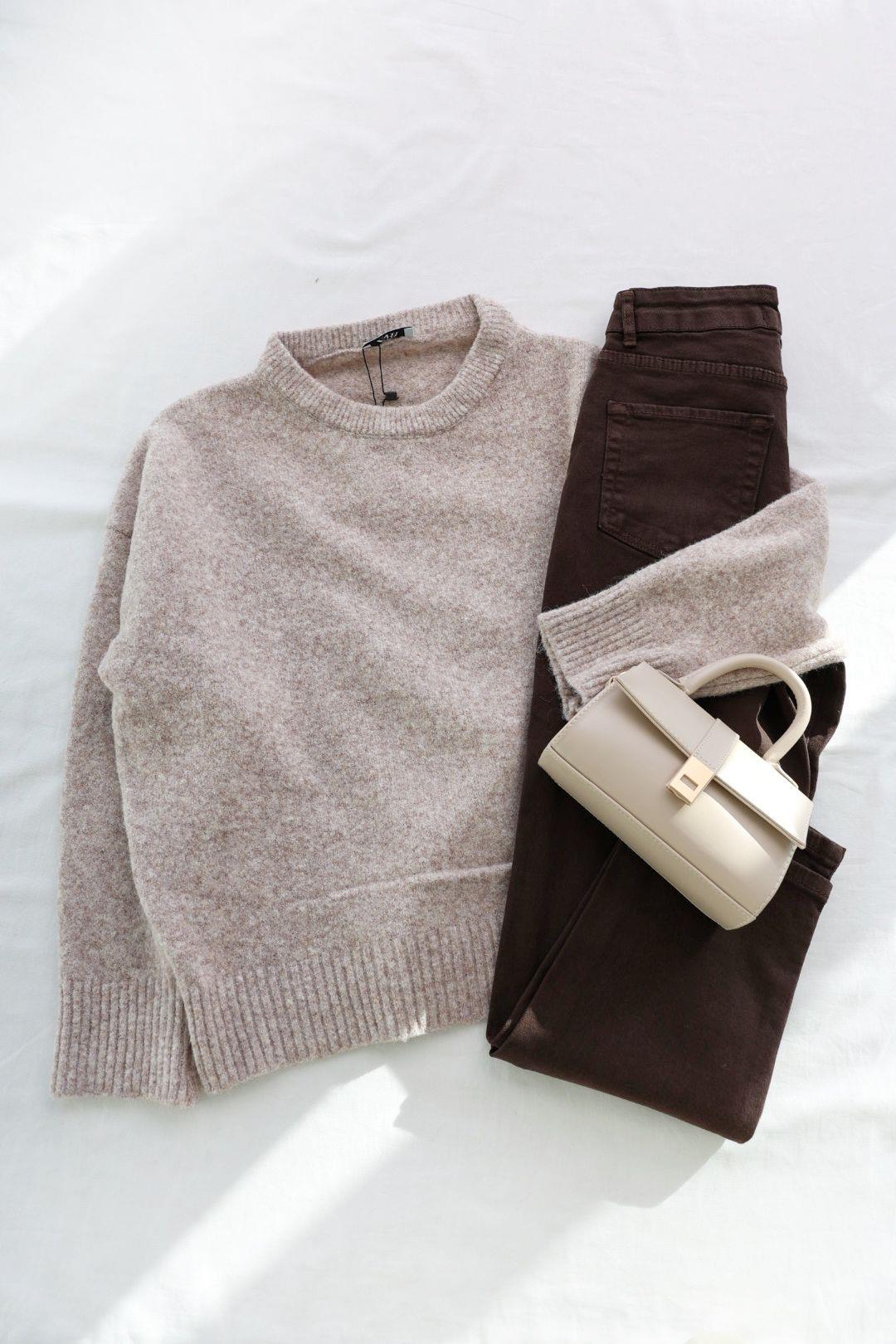 Triko/KazakBisiklet Yaka Salaş Triko Kazak