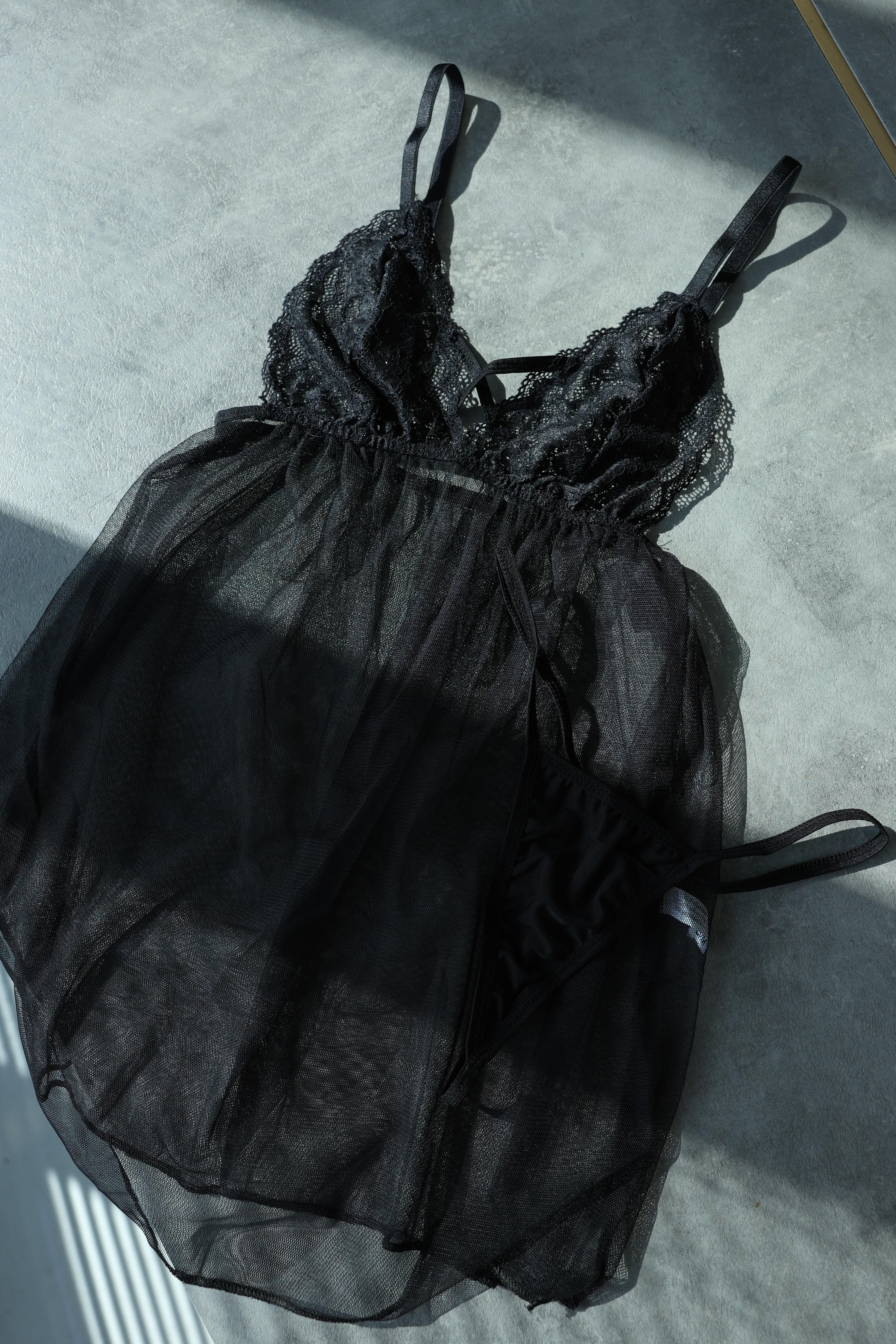 FantasyGüpürlü Tül Fantezi Gecelik