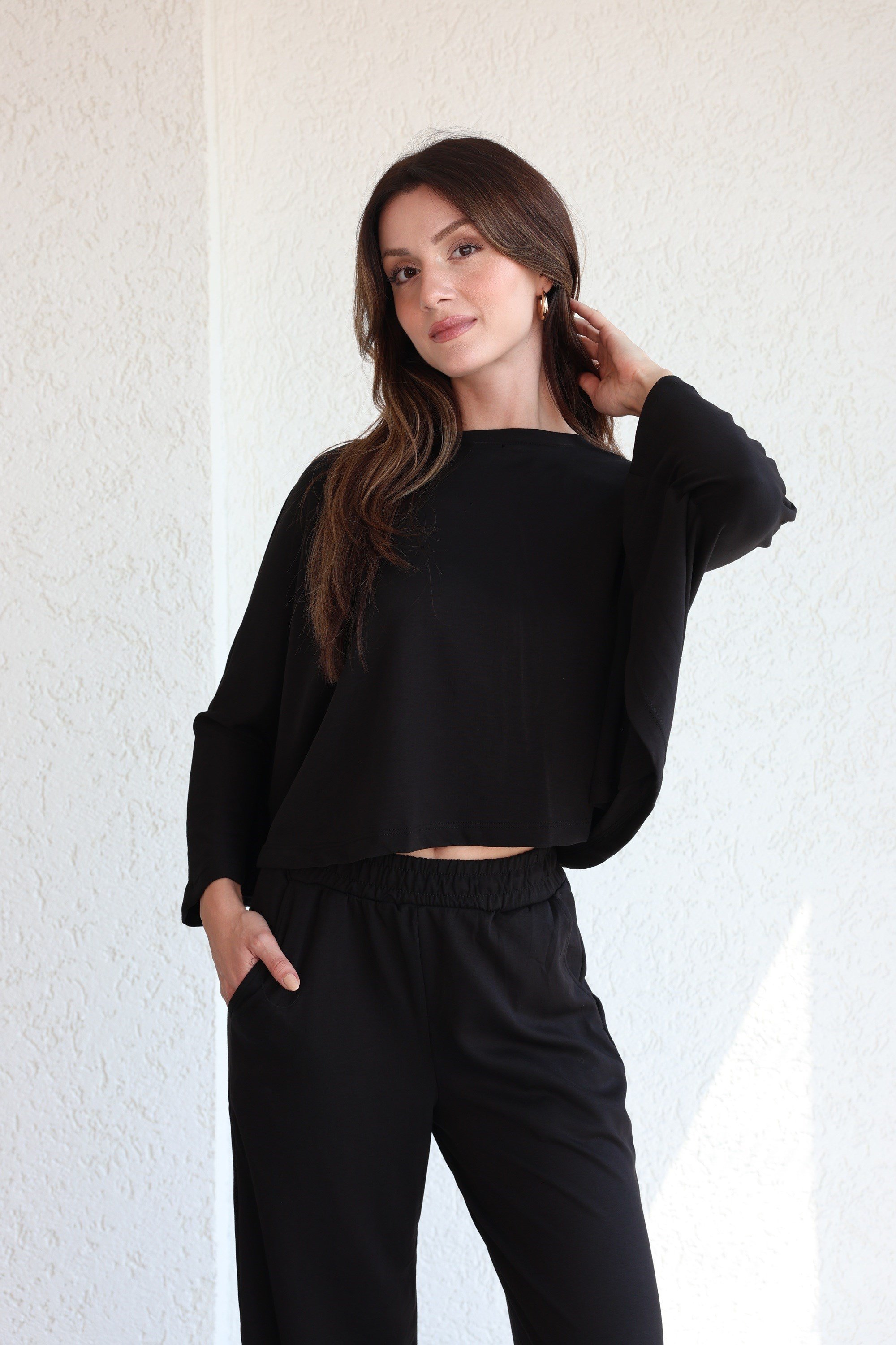Pantolon TakımYarasa Kol Oysh Pantolon Bluz Takım