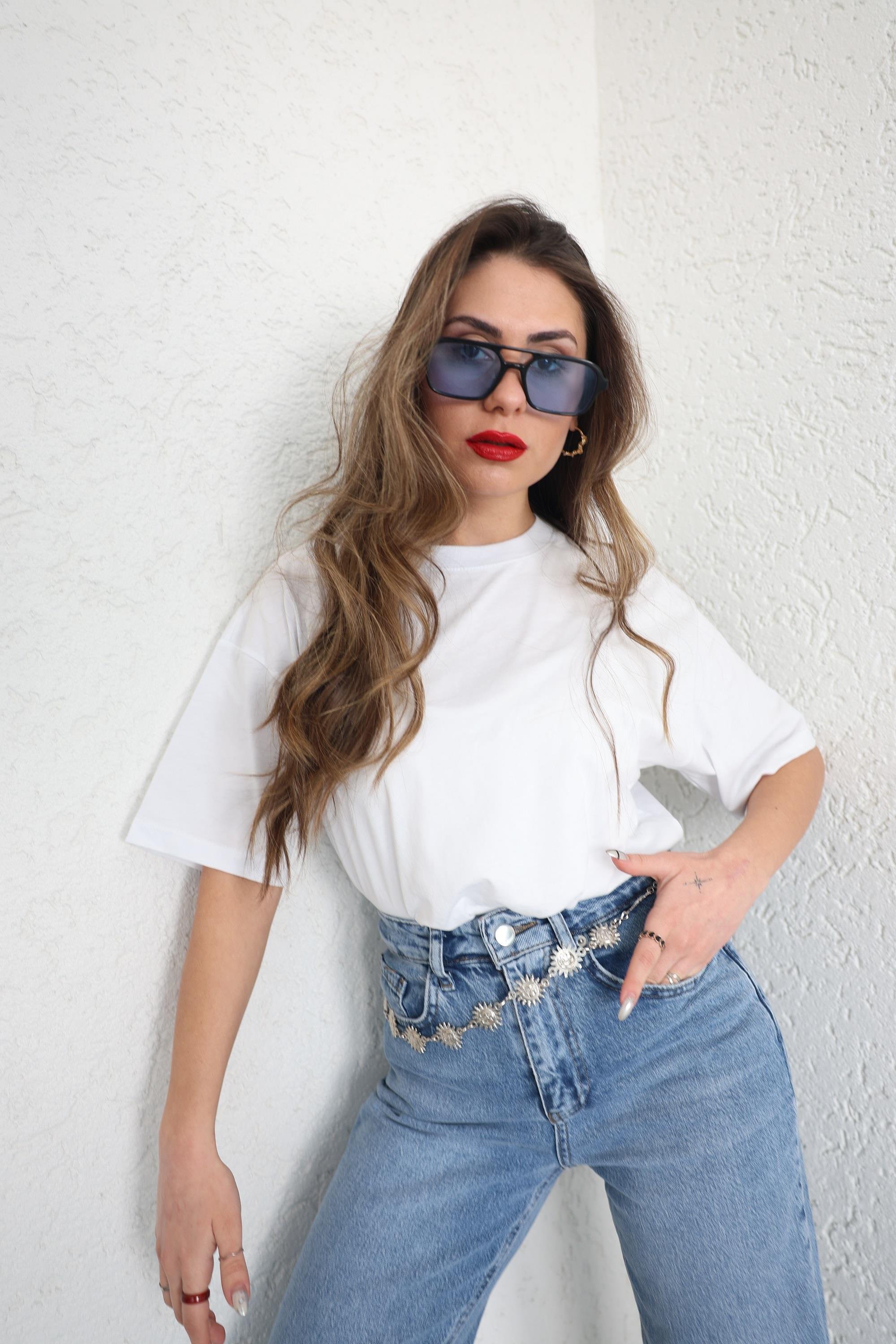 TshirtOversize Bisiklet Yaka Basic Tshirt