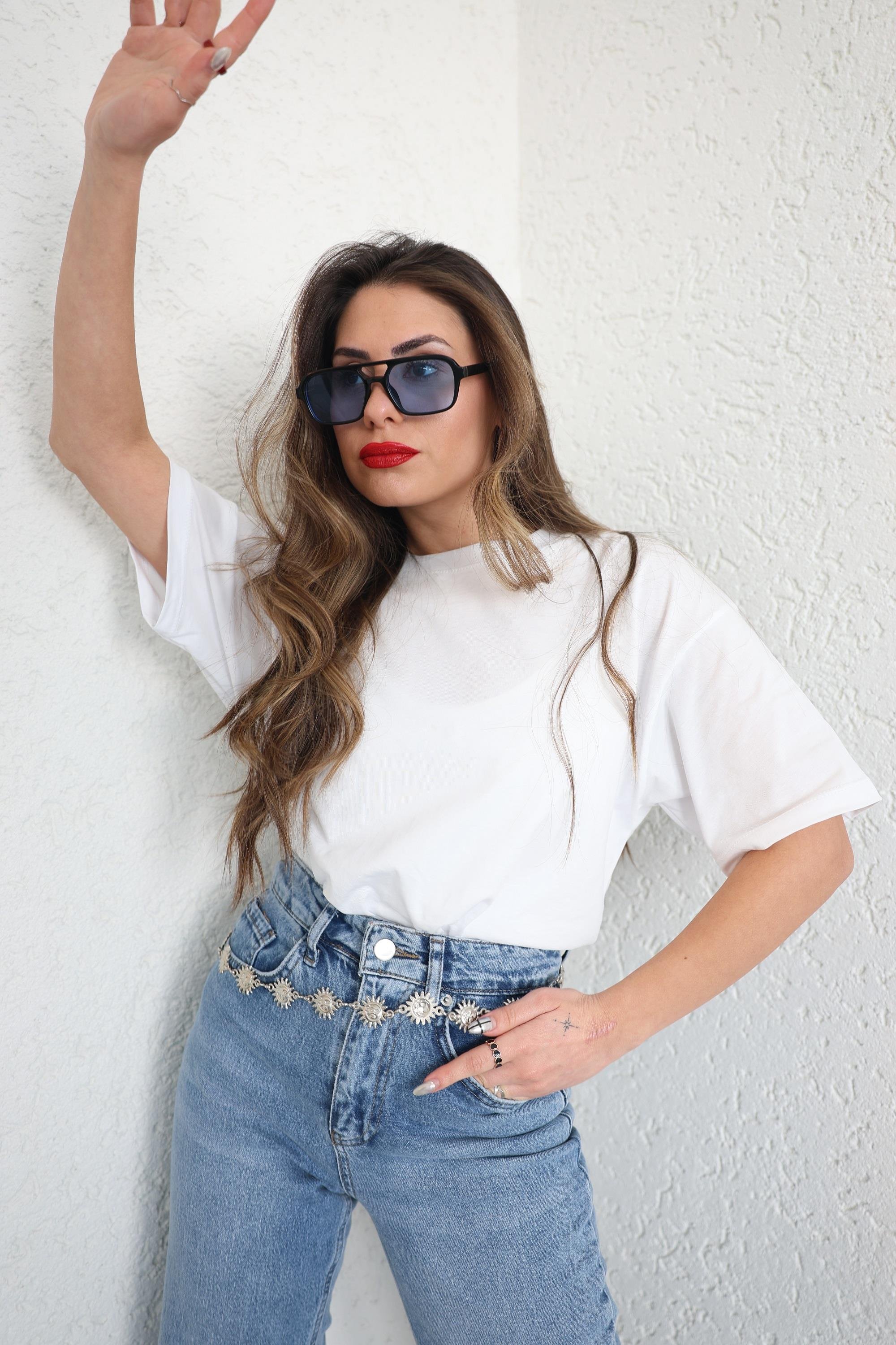 TshirtOversize Bisiklet Yaka Basic Tshirt